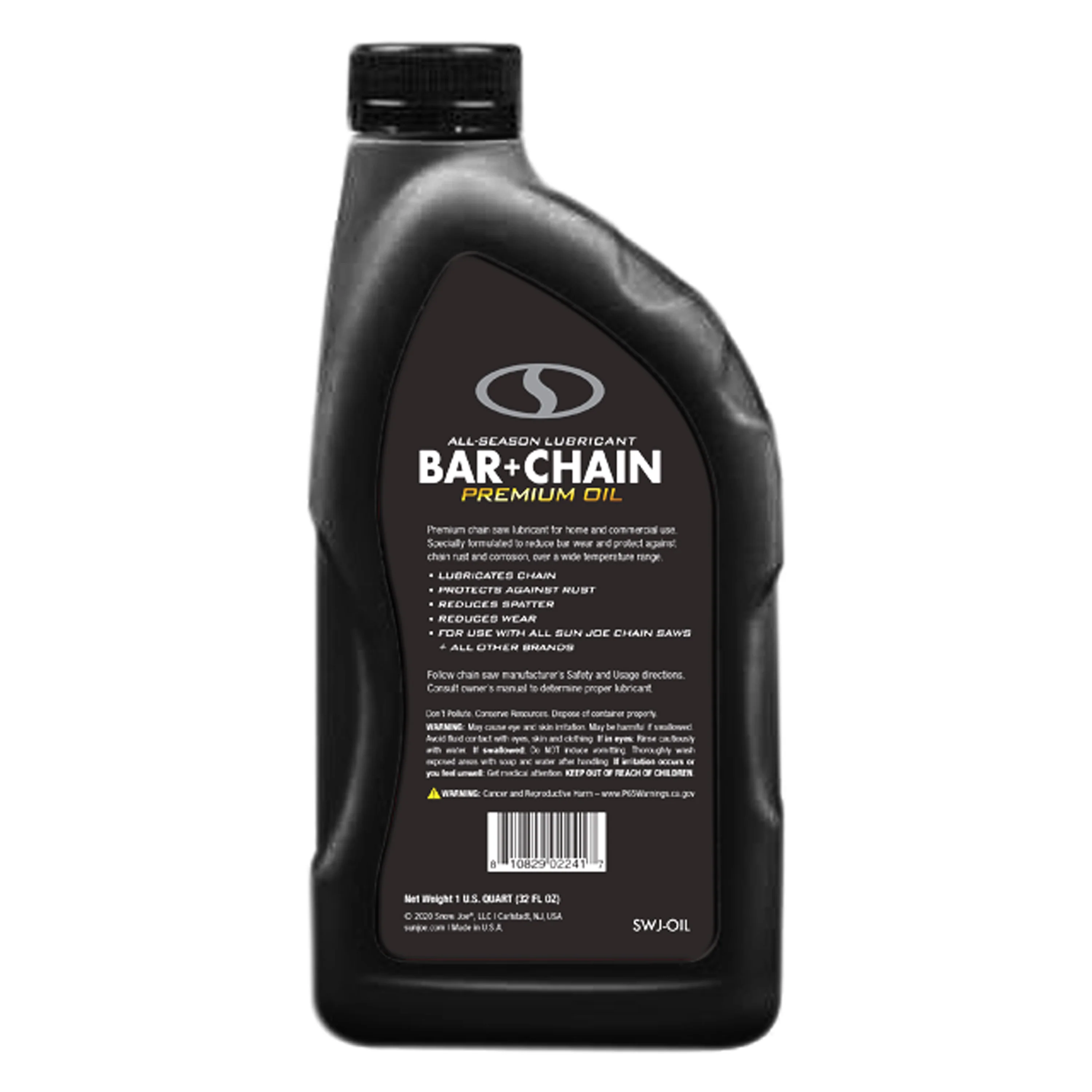 Sun Joe SWJ-OIL Premium Bar, Chain and Sprocket Oil | All Season Chainsaw Chain Lubrication | Universal Chain Saw Chain Oil for Fast Efficient Cutting | 1-Quart - Image 2