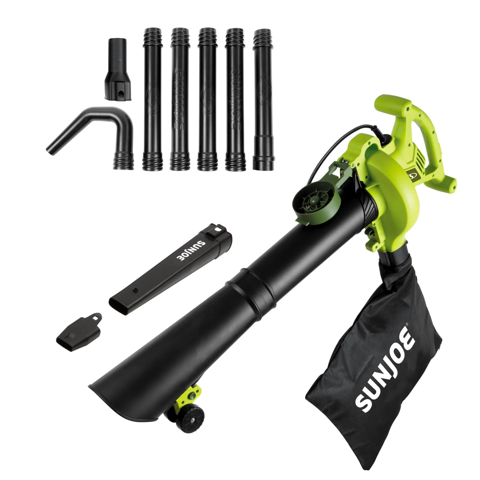 Sun Joe SBJ606E-GA-SJG 4-in-1 Electric Blower | 250 MPH | 14 Amp | Vacuum | Mulcher | Gutter Cleaner - Image 3