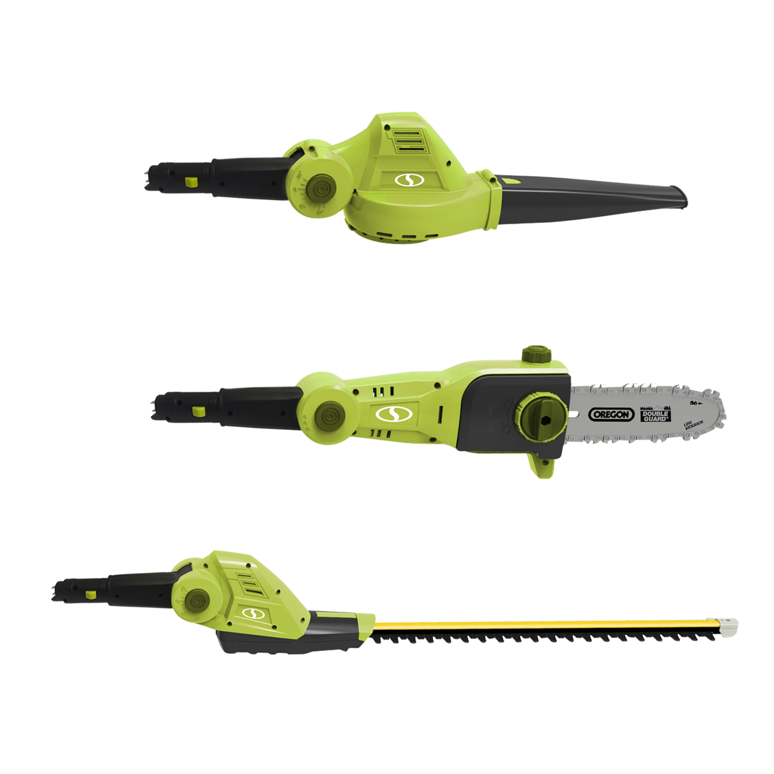 Sun Joe 24V-GTS4004-XT 24-Volt* 3-in-1 Cordless Yard Care Solution | Hedge Trimmer | Pole Saw | Leaf Blower | W/ 2 x 2.0-Ah Batteries + Dual Port Charger - Image 2
