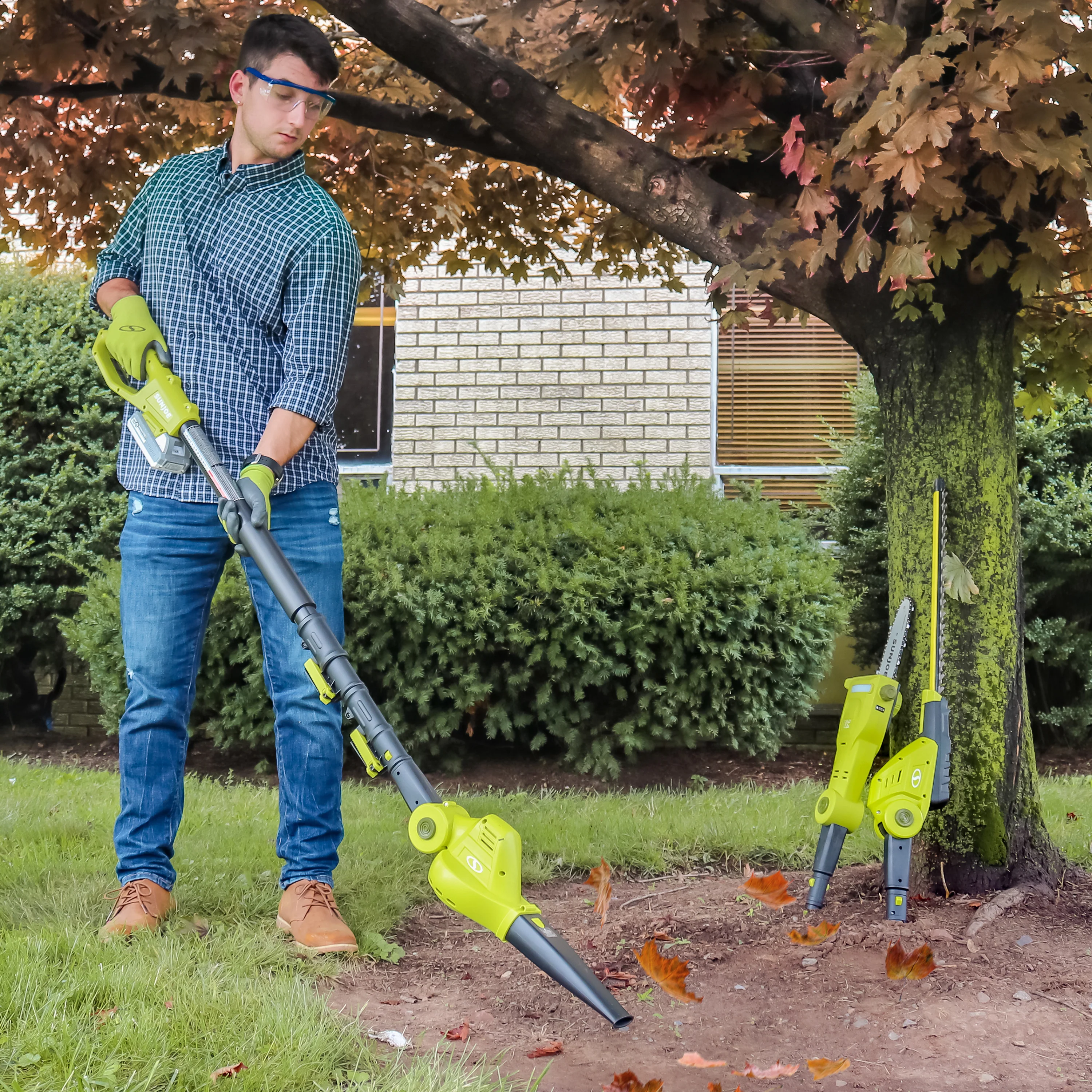 Sun Joe 24-Volt* 3-in-1 Yard Care Solution | Hedge Trimmer | Pole Saw | Leaf Blower| W/ 2.0-Ah Battery + Charger - Image 10