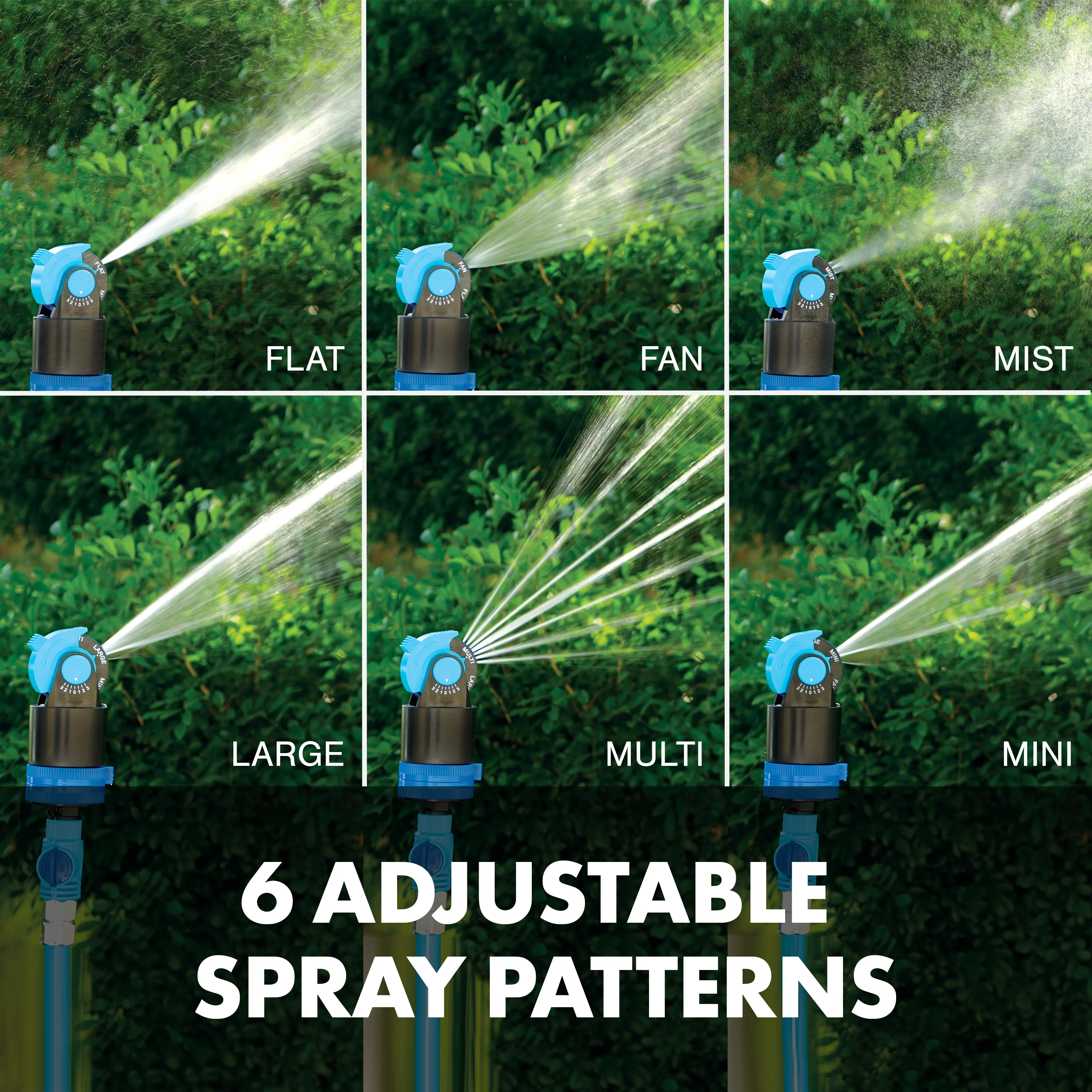 Aqua Joe AJ-6PSTB Indestructible Turbo Drive 360° Telescoping Tripod Lawn & Garden Sprinkler | 6 Spray Patterns | 4,500 Sq. Ft. Max Coverage - Image 7