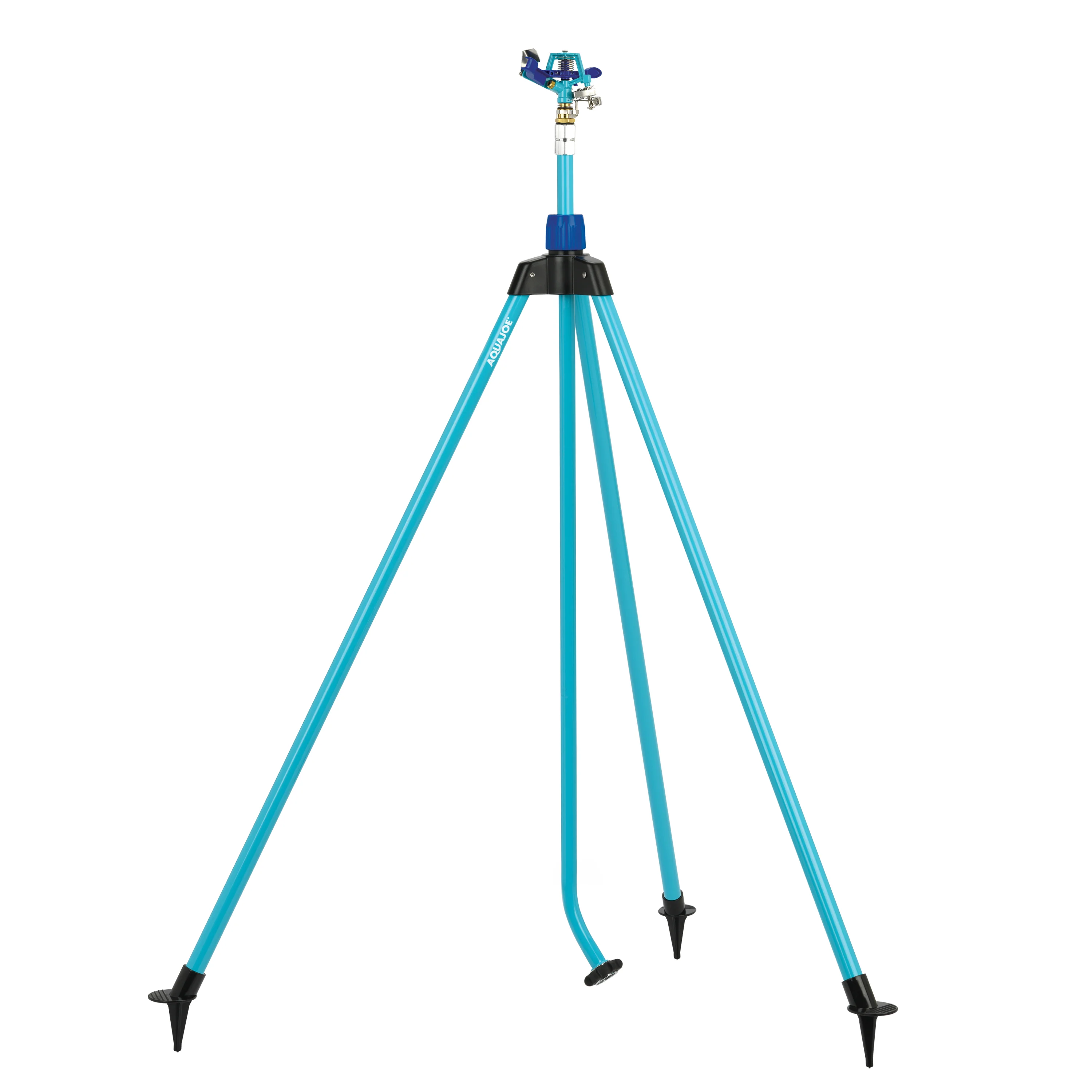 Aqua Joe AJ-IST72ZM Indestructible Zinc Impulse 360° Telescoping Tripod Sprinkler | Customizable Coverage | Extends from 42-72-inches | 1390 sq ft Max Coverage - Image 2