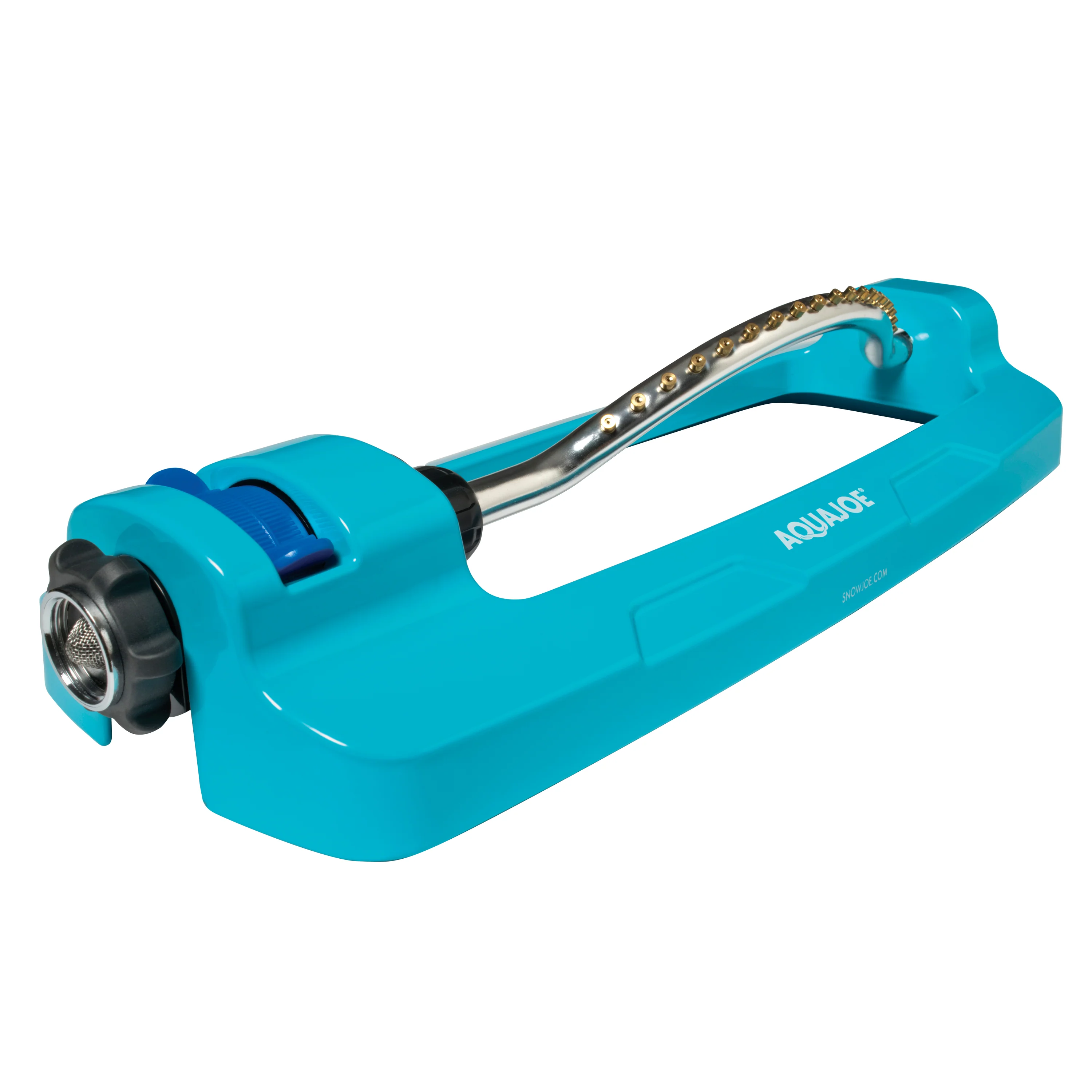 Aqua Joe AJ-OMS18-BRS Indestructible Metal Base Oscillating Sprinkler | Customizable Coverage | 4295 Sq. Ft. Max Coverage - Image 2
