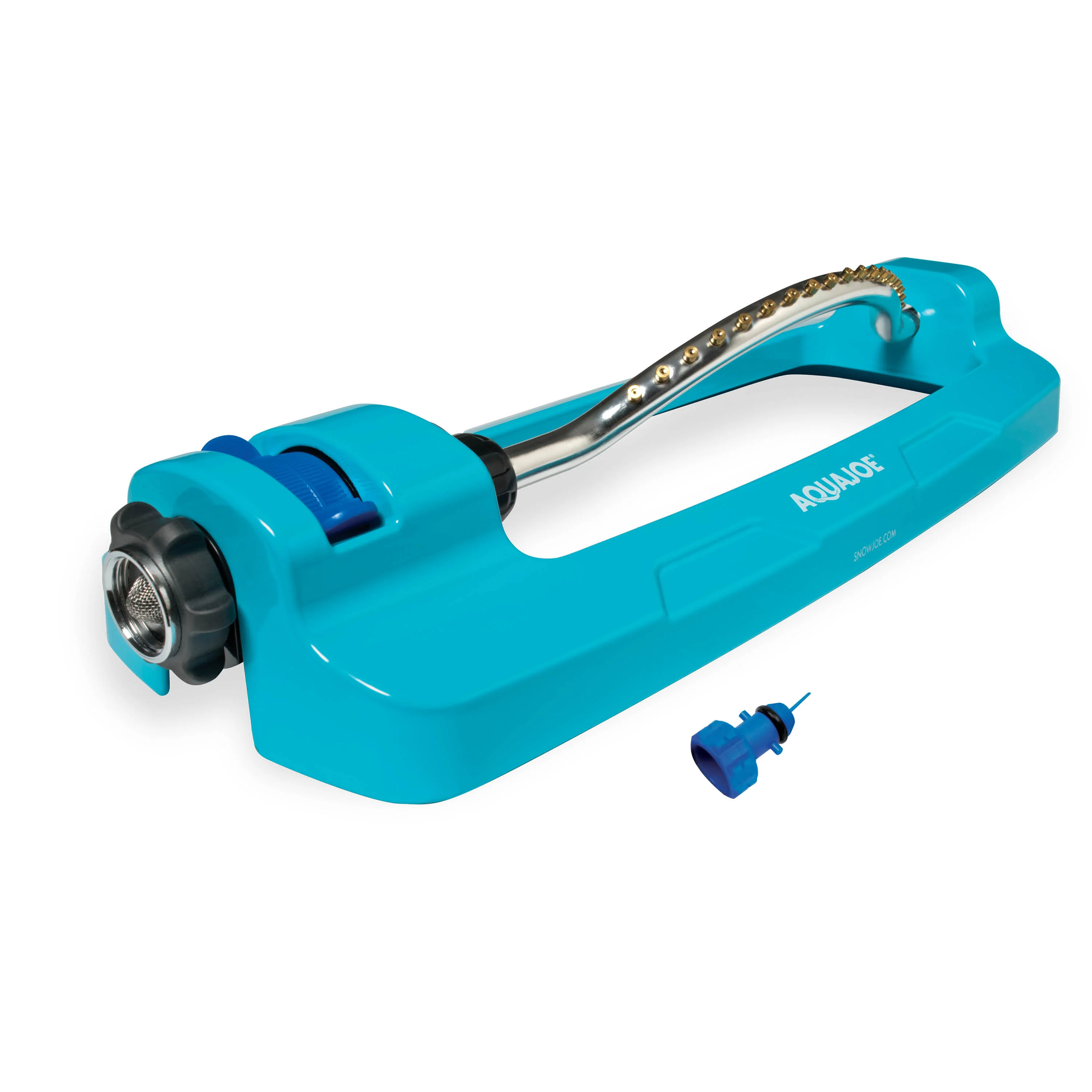Aqua Joe AJ-OMS18-BRS Indestructible Metal Base Oscillating Sprinkler | Customizable Coverage | 4295 Sq. Ft. Max Coverage - Image 3