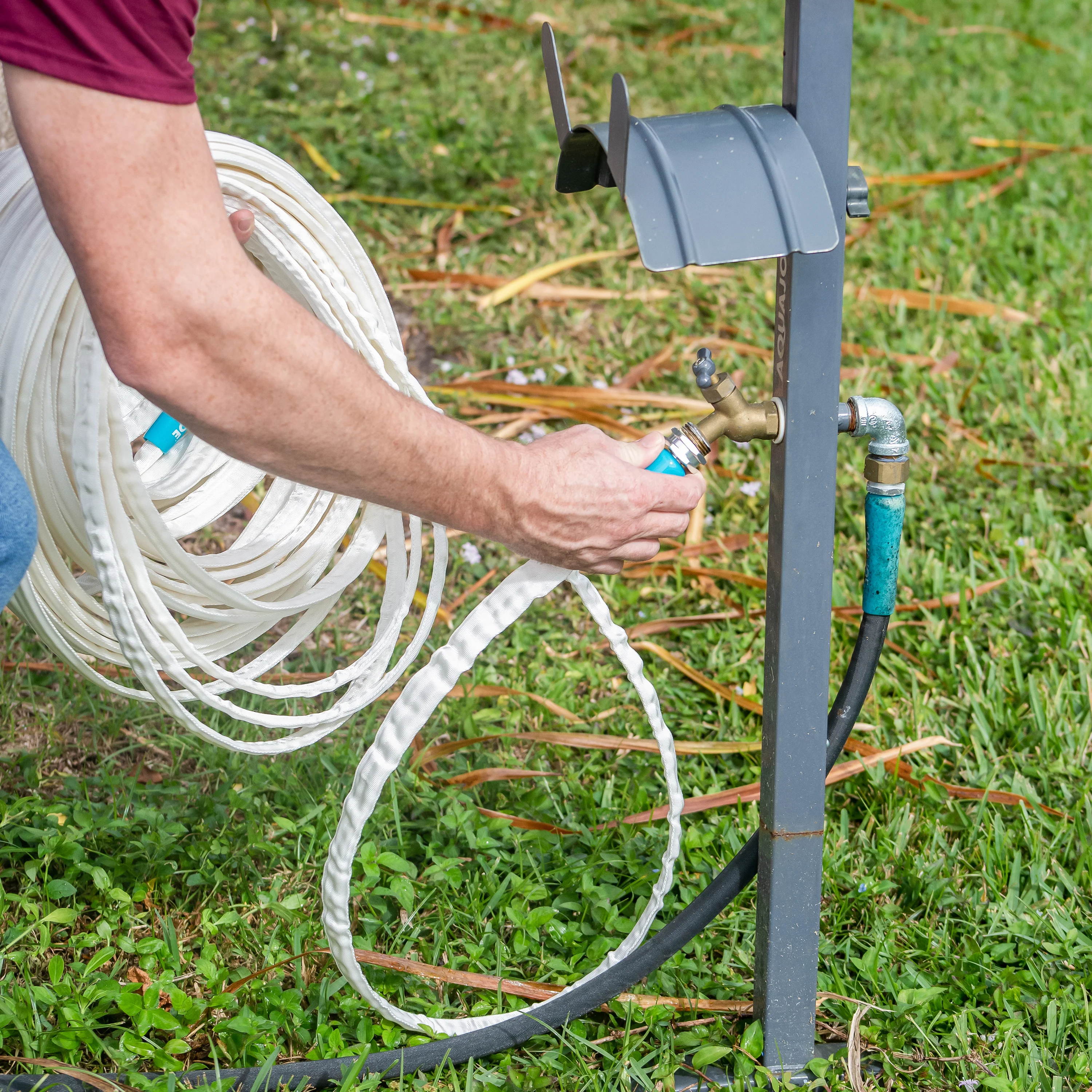 Aqua Joe Superlight Marine-Grade All-Purpose FiberJacket® RV Hose | 50-Foot | 5/8-Inch Diameter | Kink Resistant - Image 12
