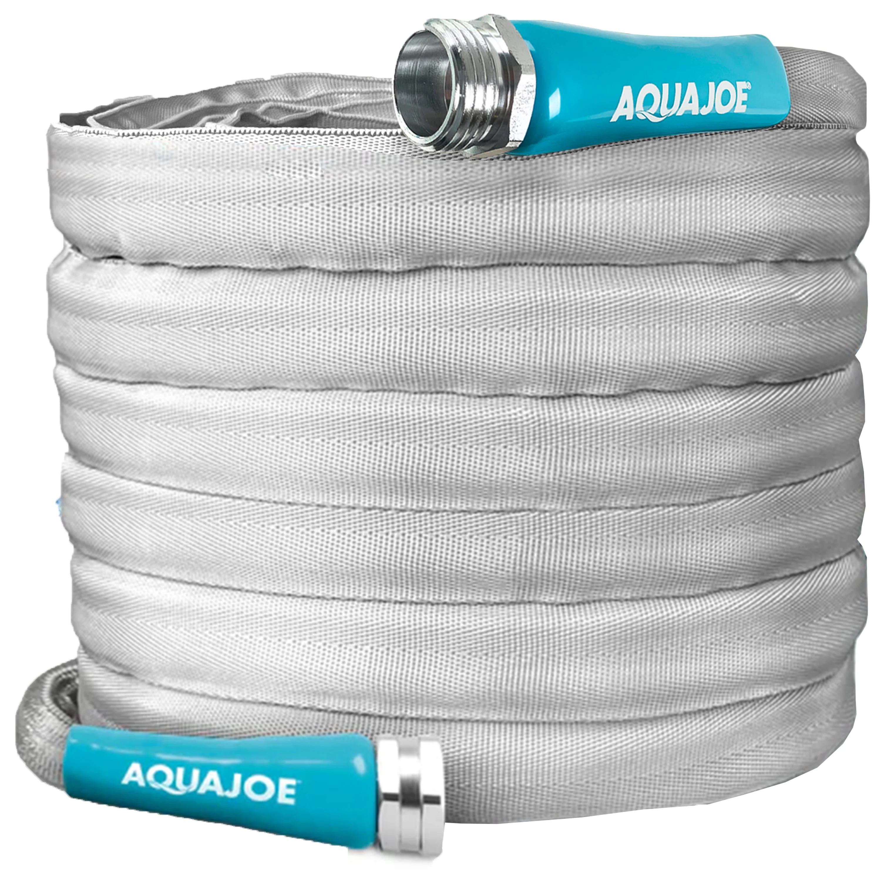 Aqua Joe Xtreme Fiberjacket Garden Hose | 50-Foot | 1/2-Inch Diameter | Metal Fittings - Image 14