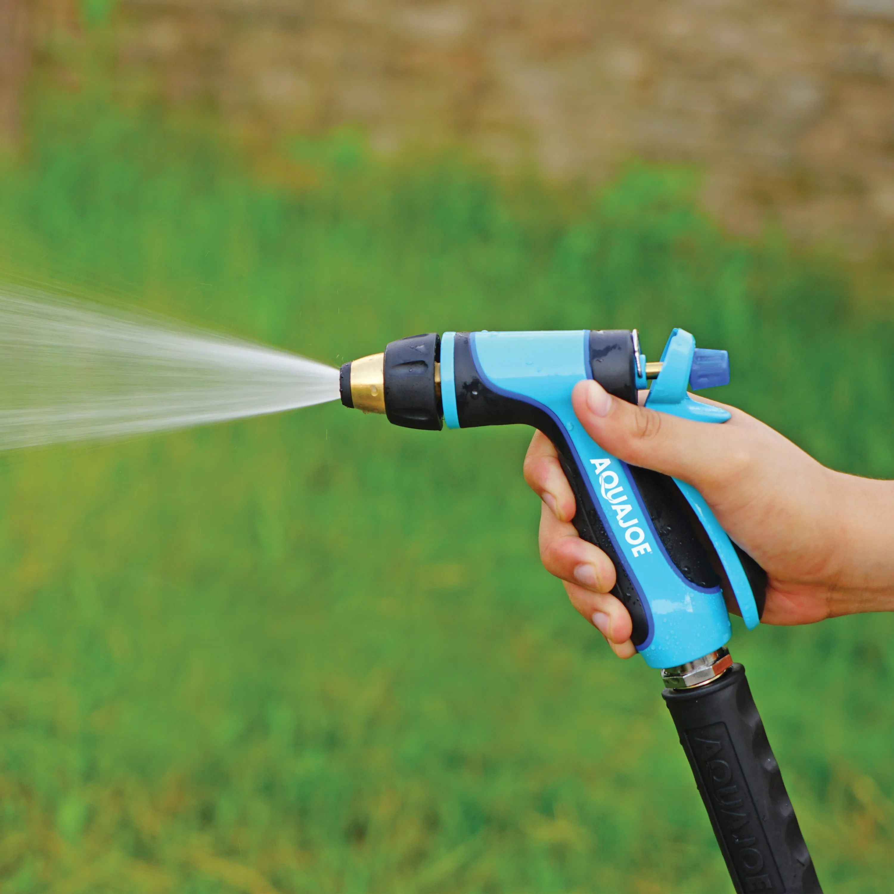 Aqua Joe Indestructible Multi-Function Adjustable Hose Nozzle | Trigger Flow Control | 3 Selectable Settings - Image 4