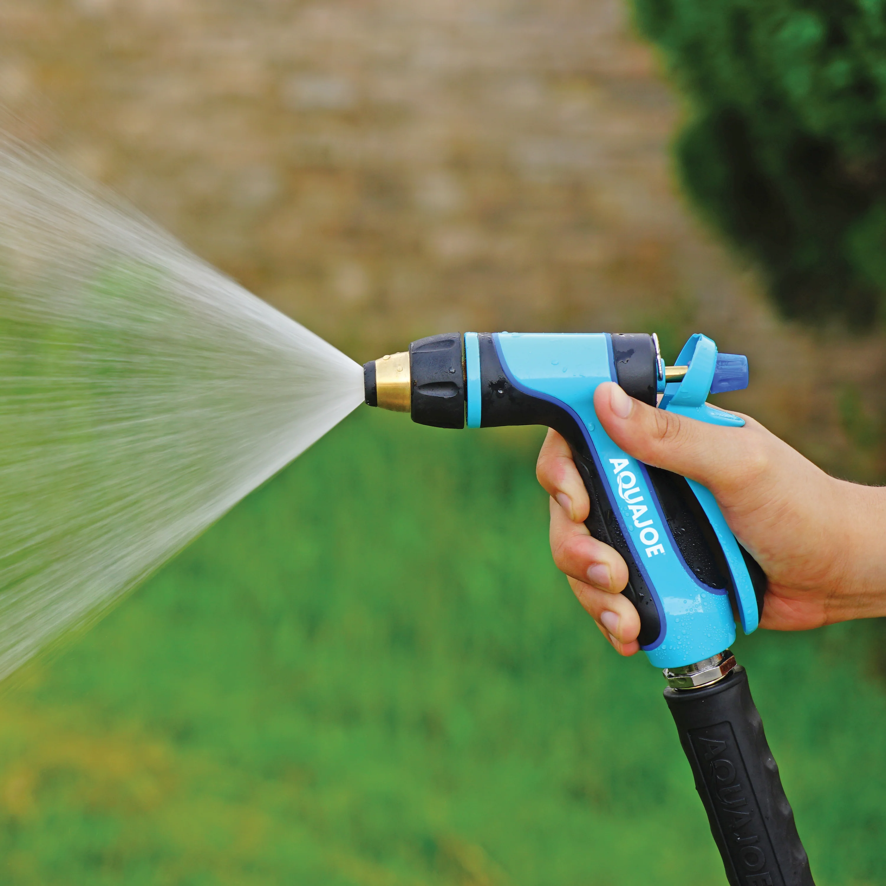 Aqua Joe Indestructible Multi-Function Adjustable Hose Nozzle | Trigger Flow Control | 3 Selectable Settings - Image 5