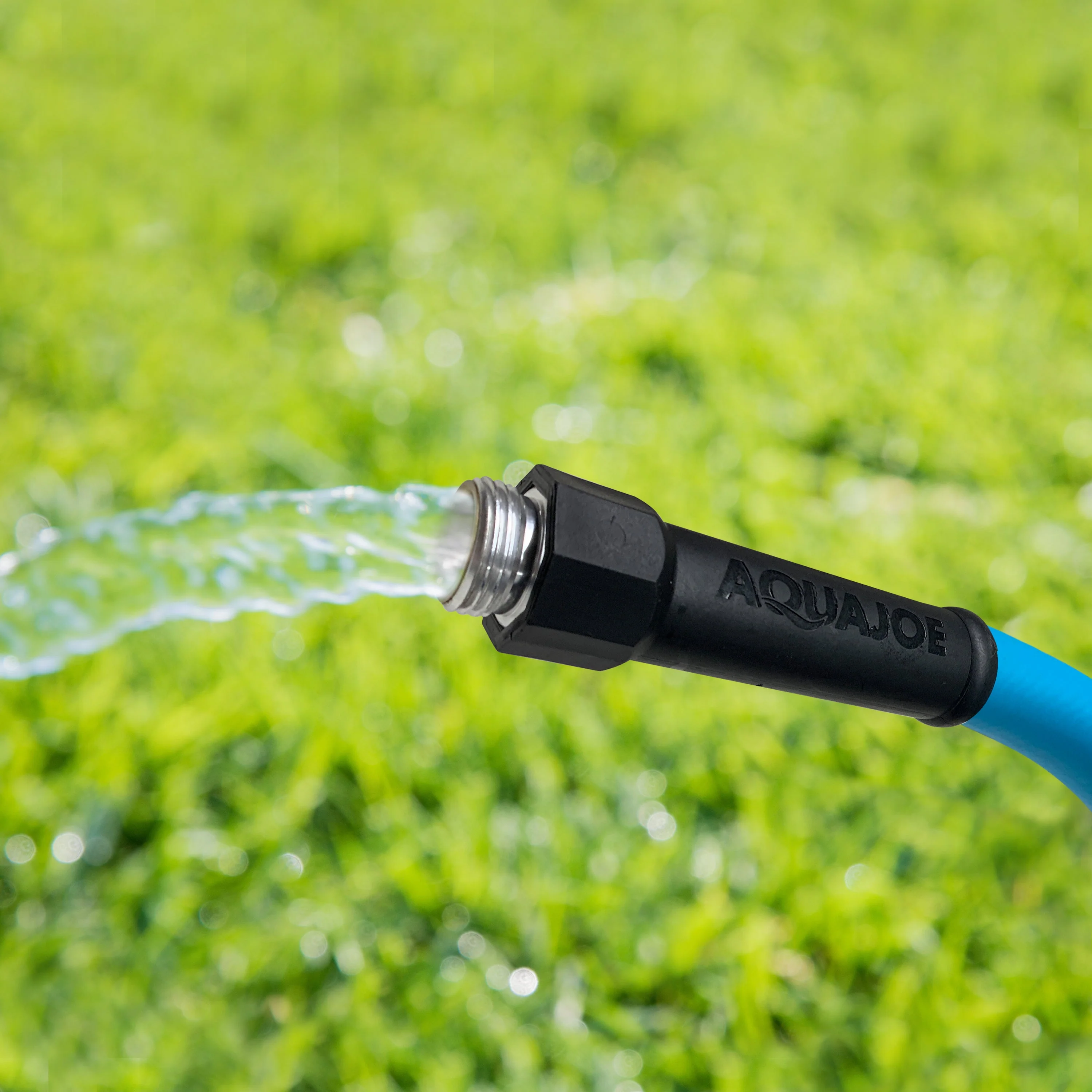 Aqua Joe HybridFLEX Professional-Grade Hybrid Polymer Garden Hose | 50-Ft | 5/8-inch | W/ Dual Swivel Grenade Grips | 500-PSI Burst - Image 9