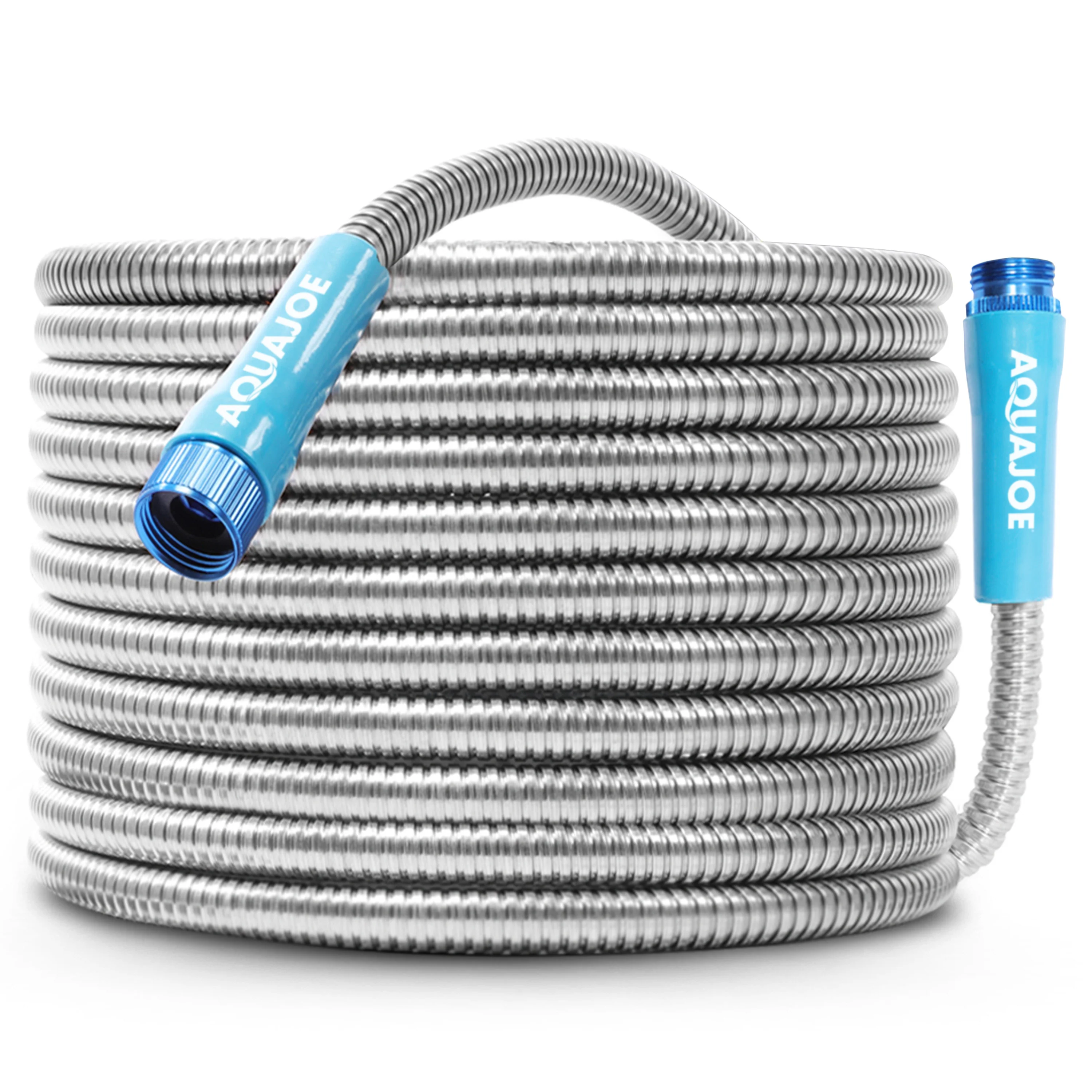 Aqua Joe Heavy-Duty Puncture Proof Metal Garden Hose | 50-Foot | 304-Stainless Steel | Spiral Constructed | 1/2-Inch Diameter - Image 17