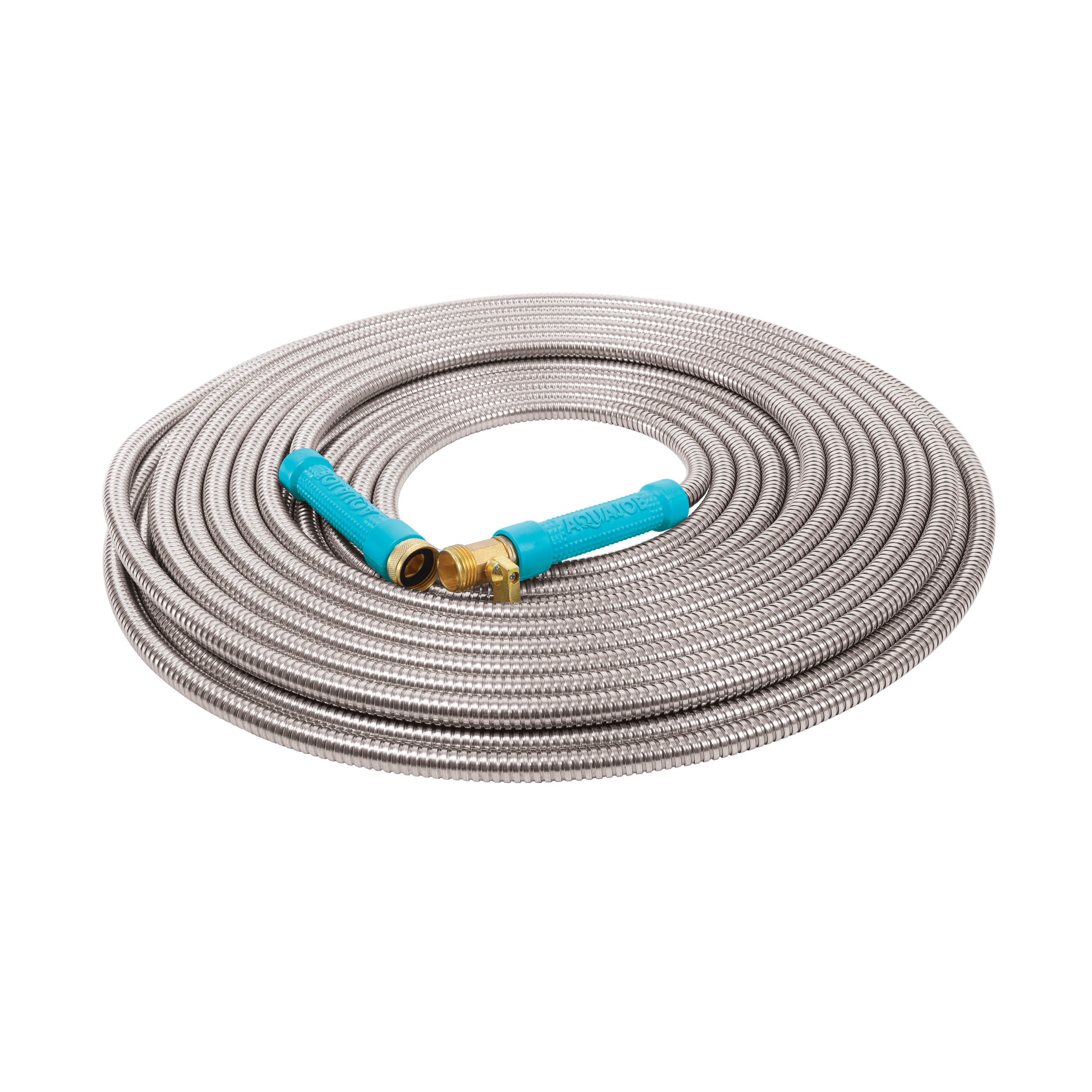 Aqua Joe AJSGH75-MAX Heavy-Duty Puncture Proof Garden Hose | 75-Foot | 1/2-Inch | w/ Brass Fitting & On/Off Valve | Spiral Constructed 304-Stainless Steel Metal - Image 24