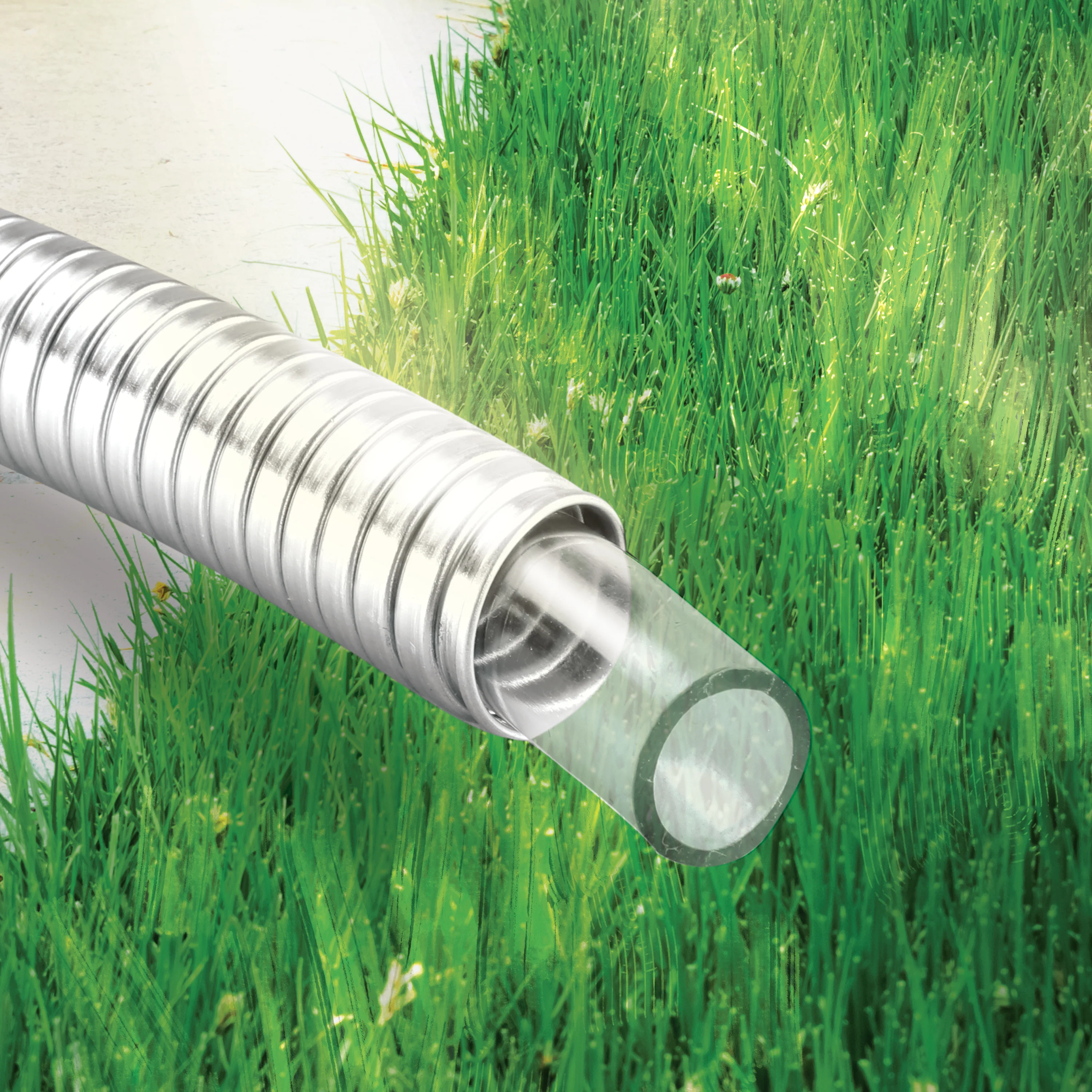 Aqua Joe AJSGH50-MAX Heavy-Duty Puncture Proof Garden Hose | 50-Foot | 1/2-Inch | w/ Brass Fitting & On/Off Valve | Spiral Constructed 304-Stainless Steel Metal - Image 21