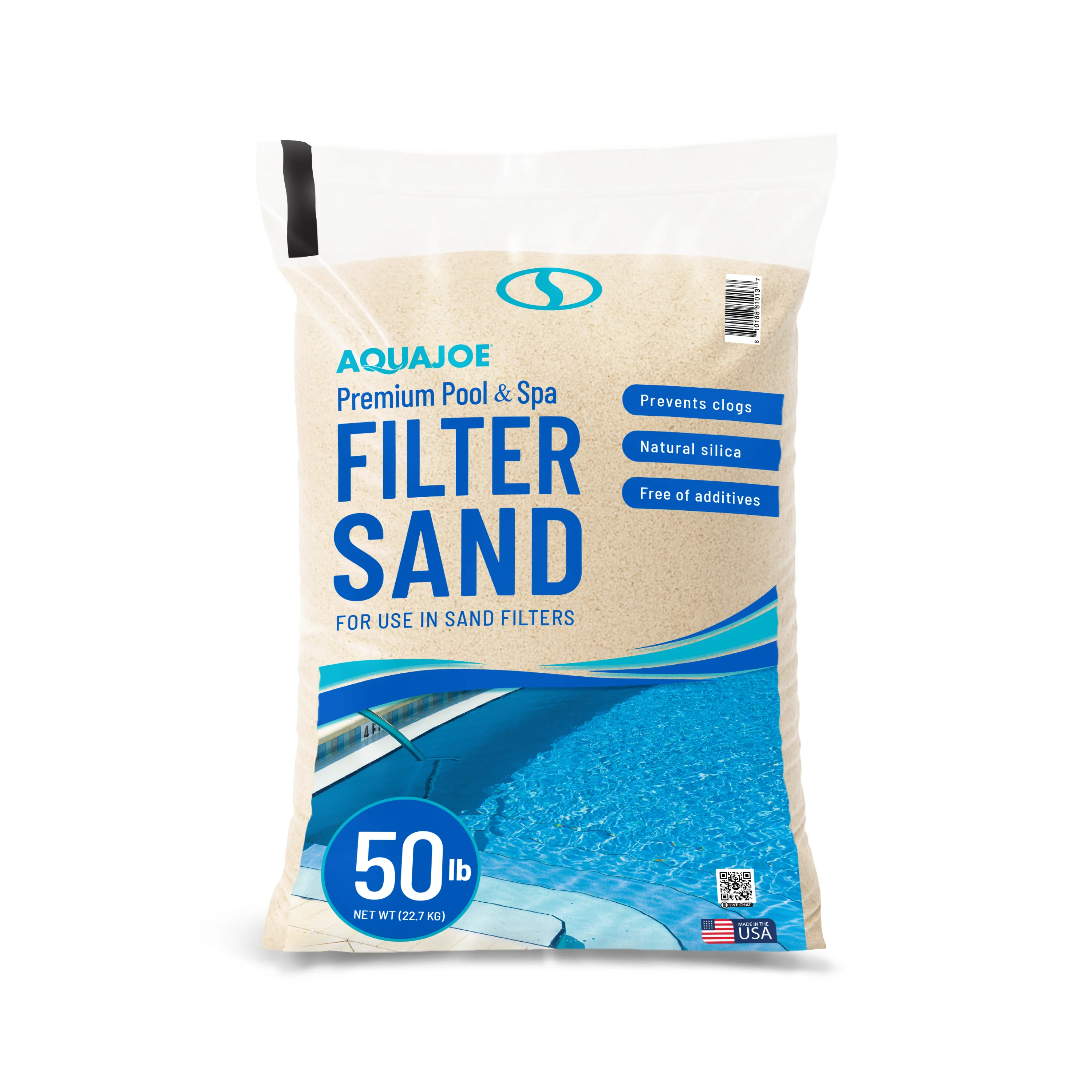 Aqua Joe Premium Pool + Spa Filter Sand | Natural Silica | 50 Lb. Bag - Image 2