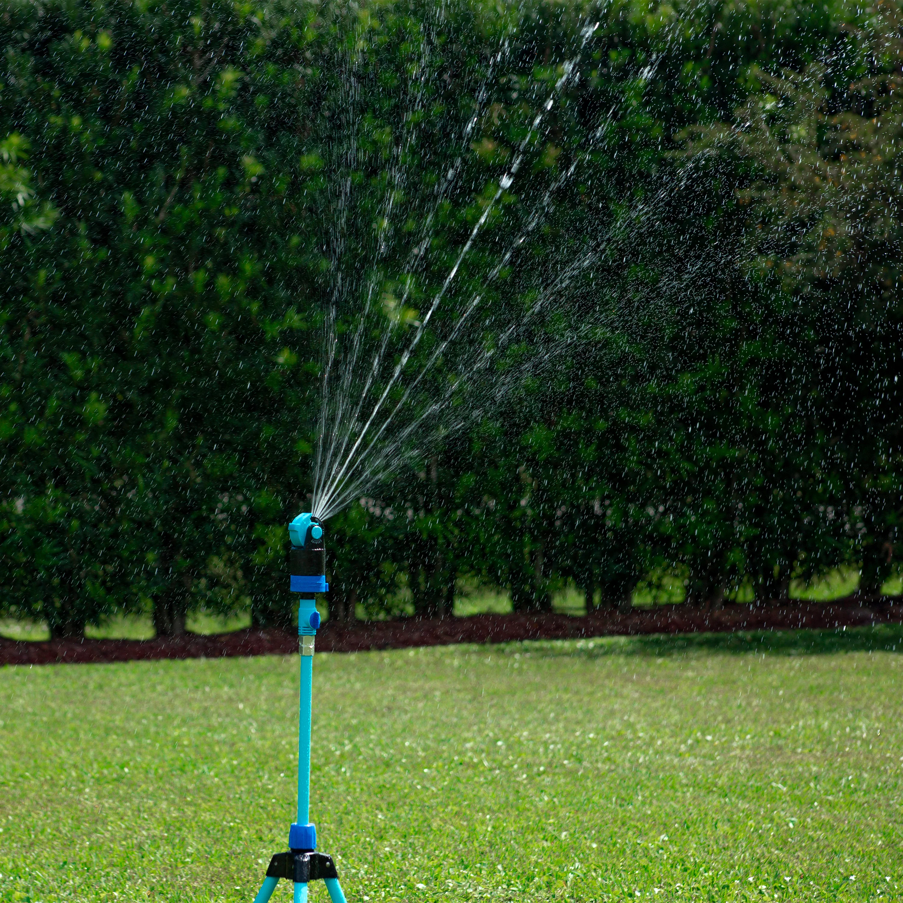 Aqua Joe Indestructible Watering Bundle | Includes Heavy Duty Stainless Steel Hose, Indestructible Multi-Function Nozzle, and Indestructible Tripod Sprinkler - Image 22