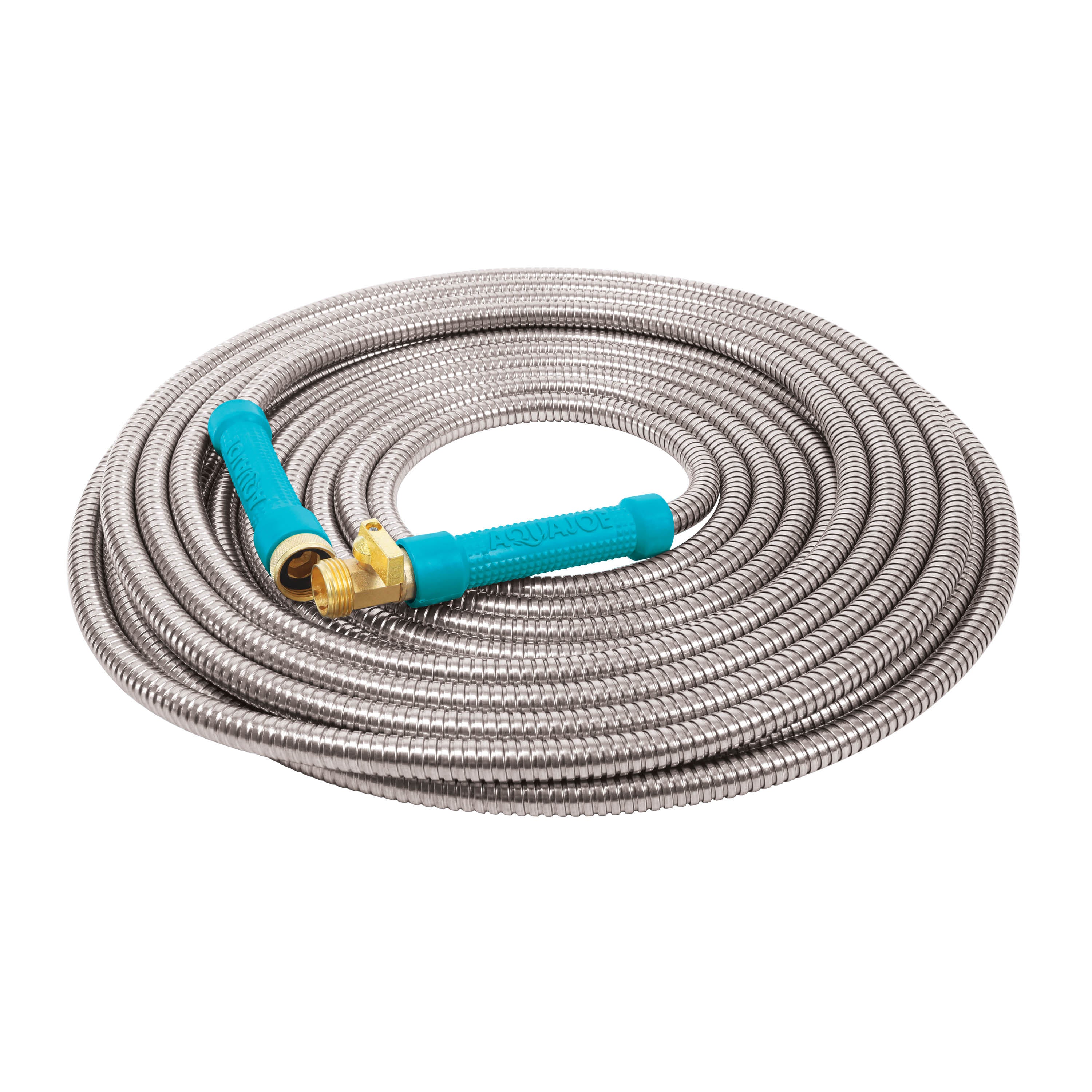 Aqua Joe Metal Garden Hose and Sprinkler Bundle | 50ft Metal Garden Hose + Oscillating Sprinkler - Image 13