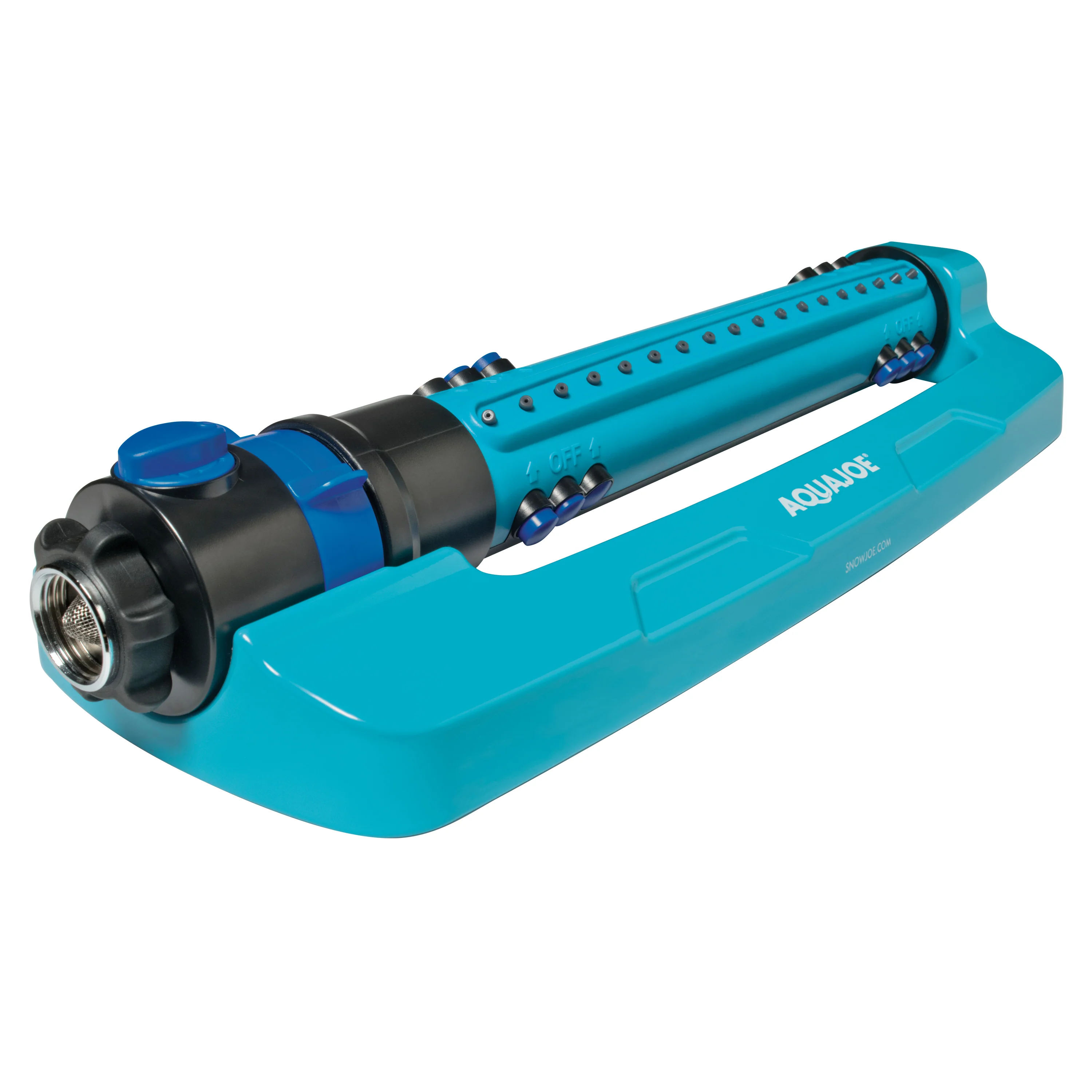Aqua Joe Metal Garden Hose and Sprinkler Bundle | 50ft Metal Garden Hose + Oscillating Sprinkler - Image 8