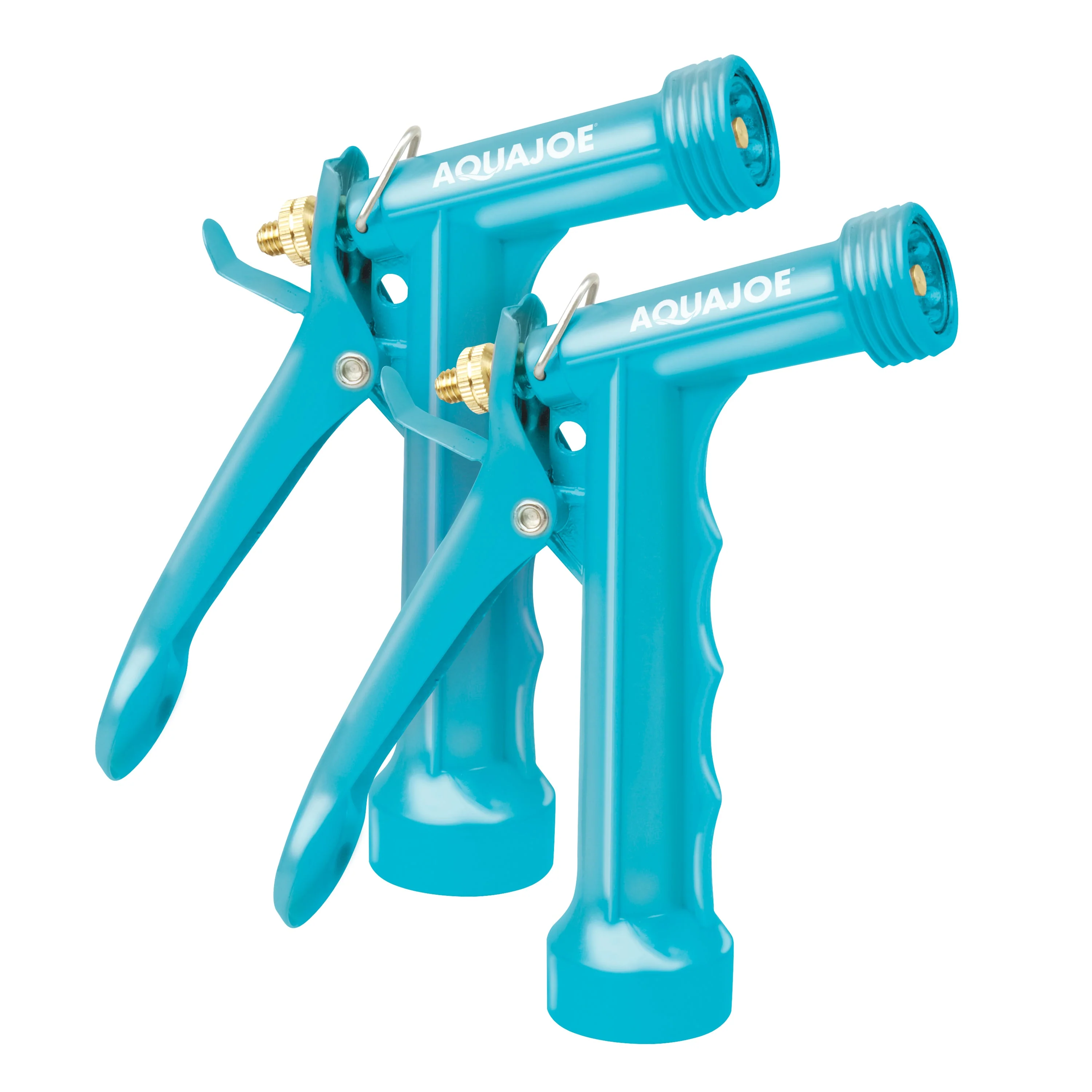 Aqua Joe Pistol Grip Hose Nozzle Bundle | Includes 50ft Fiberjacket Hose + 2-Pack Full Metal Hose Nozzles - Image 10
