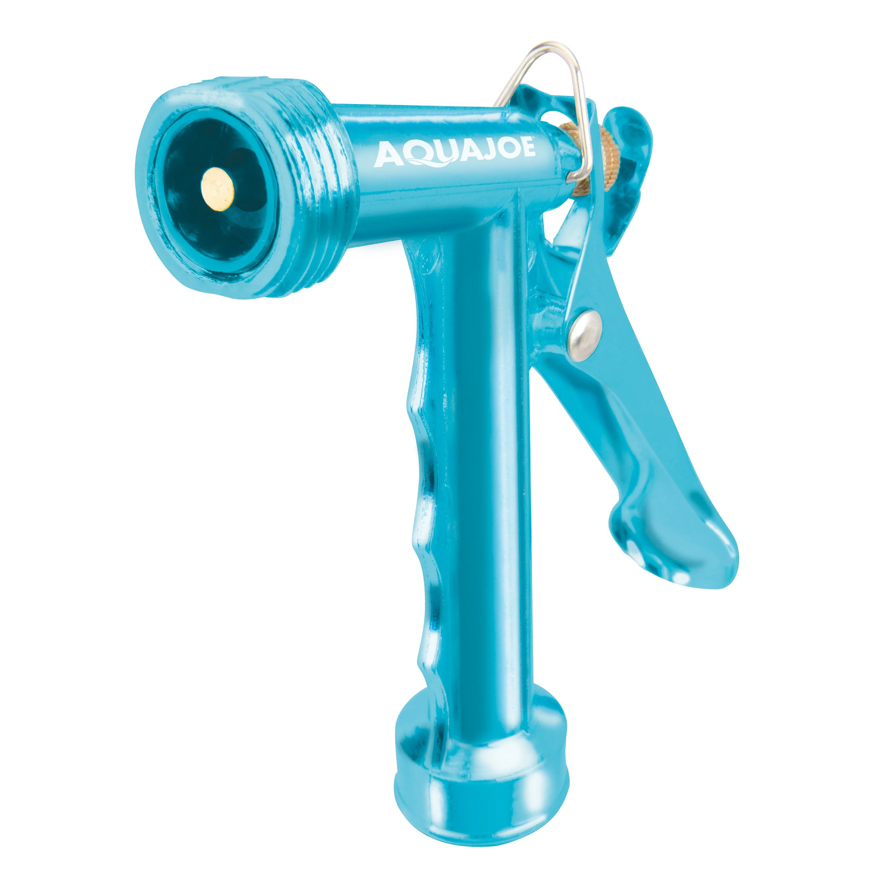 Aqua Joe Pistol Grip Hose Nozzle Bundle | Includes 50ft Fiberjacket Hose + 2-Pack Full Metal Hose Nozzles - Image 11