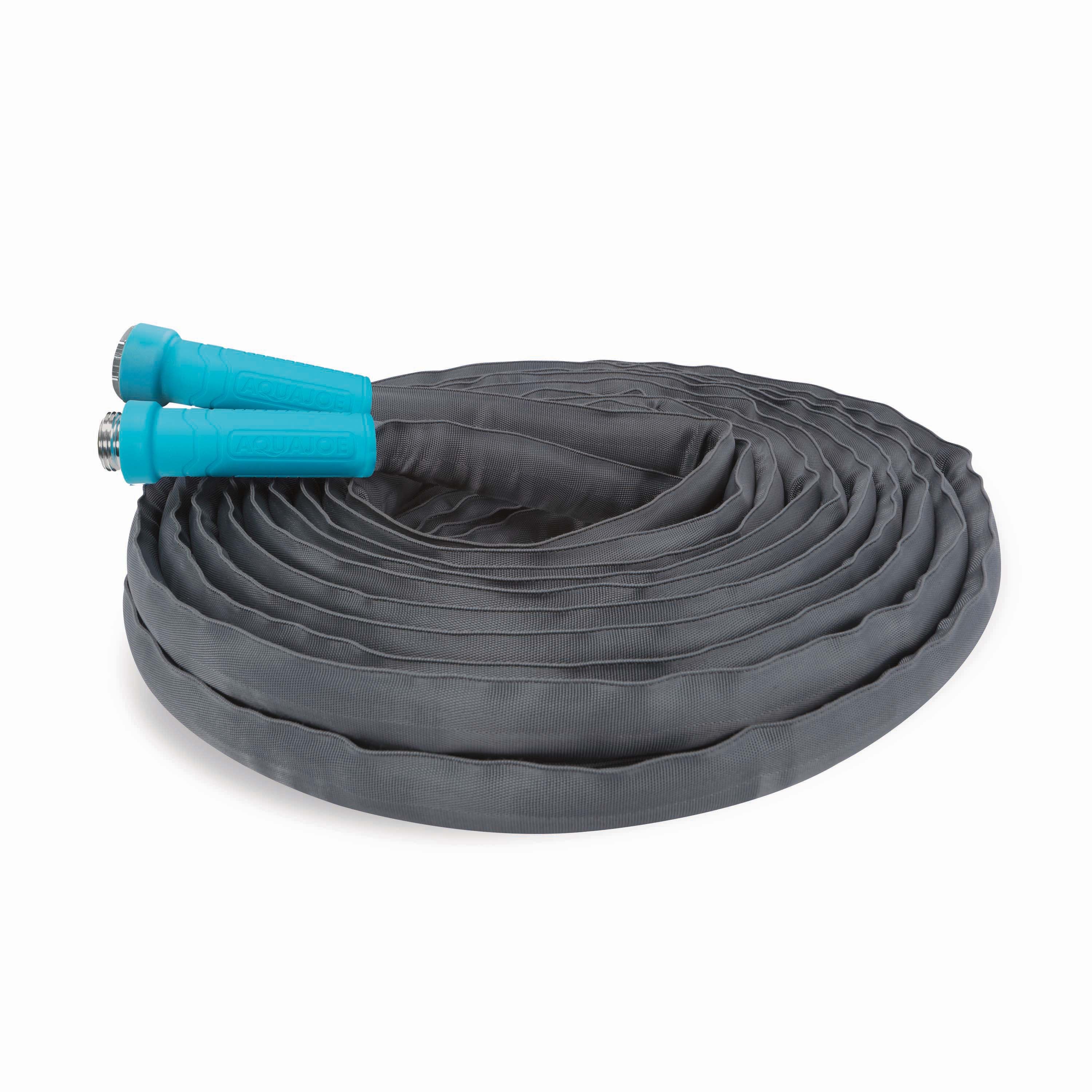 Aqua Joe Pistol Grip Hose Nozzle Bundle | Includes 50ft Fiberjacket Hose + 2-Pack Full Metal Hose Nozzles - Image 7
