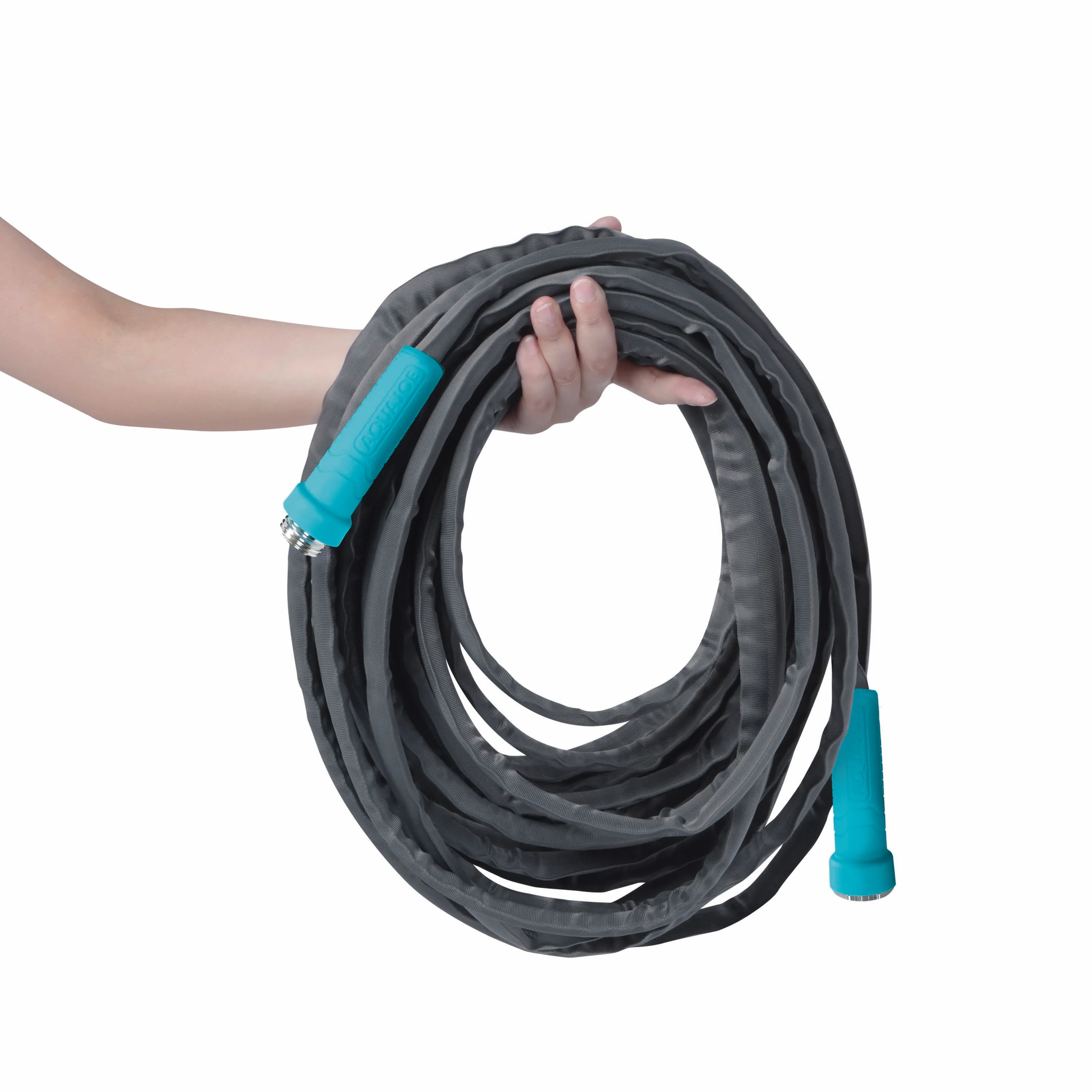 Aqua Joe Pistol Grip Hose Nozzle Bundle | Includes 50ft Fiberjacket Hose + 2-Pack Full Metal Hose Nozzles - Image 8
