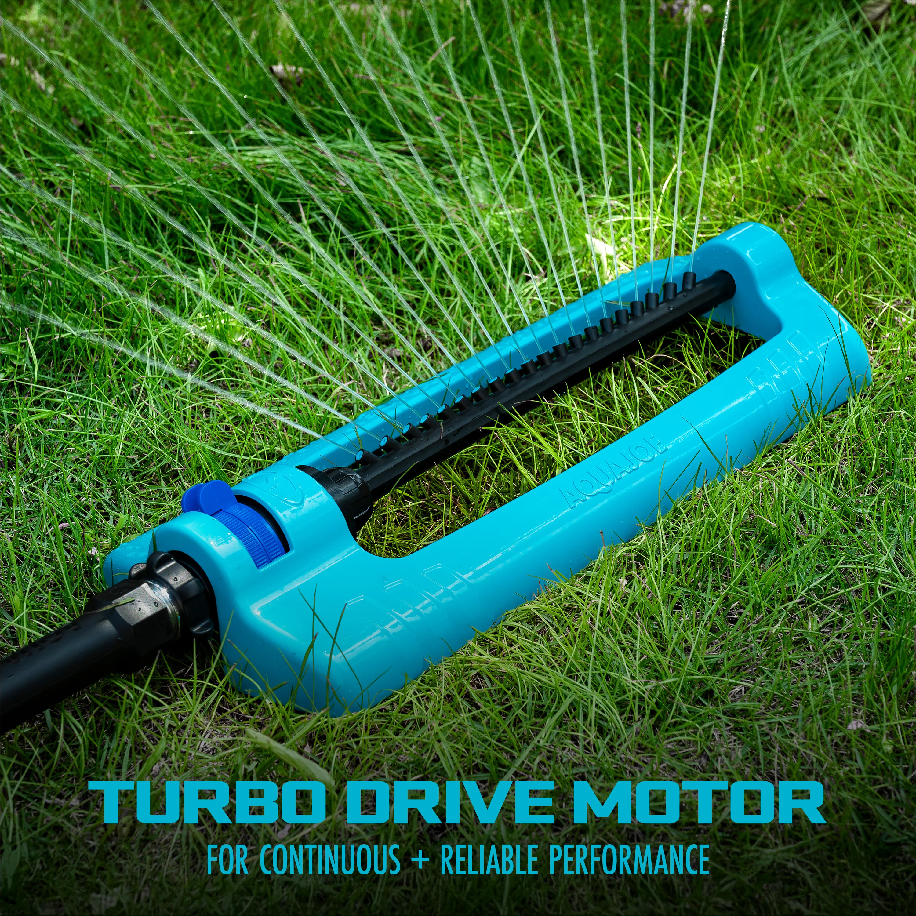 Aqua Joe Indestructible Jumbo Metal Base Oscillating Sprinkler | 4,400 Sq. Ft. Max Coverage - Image 5