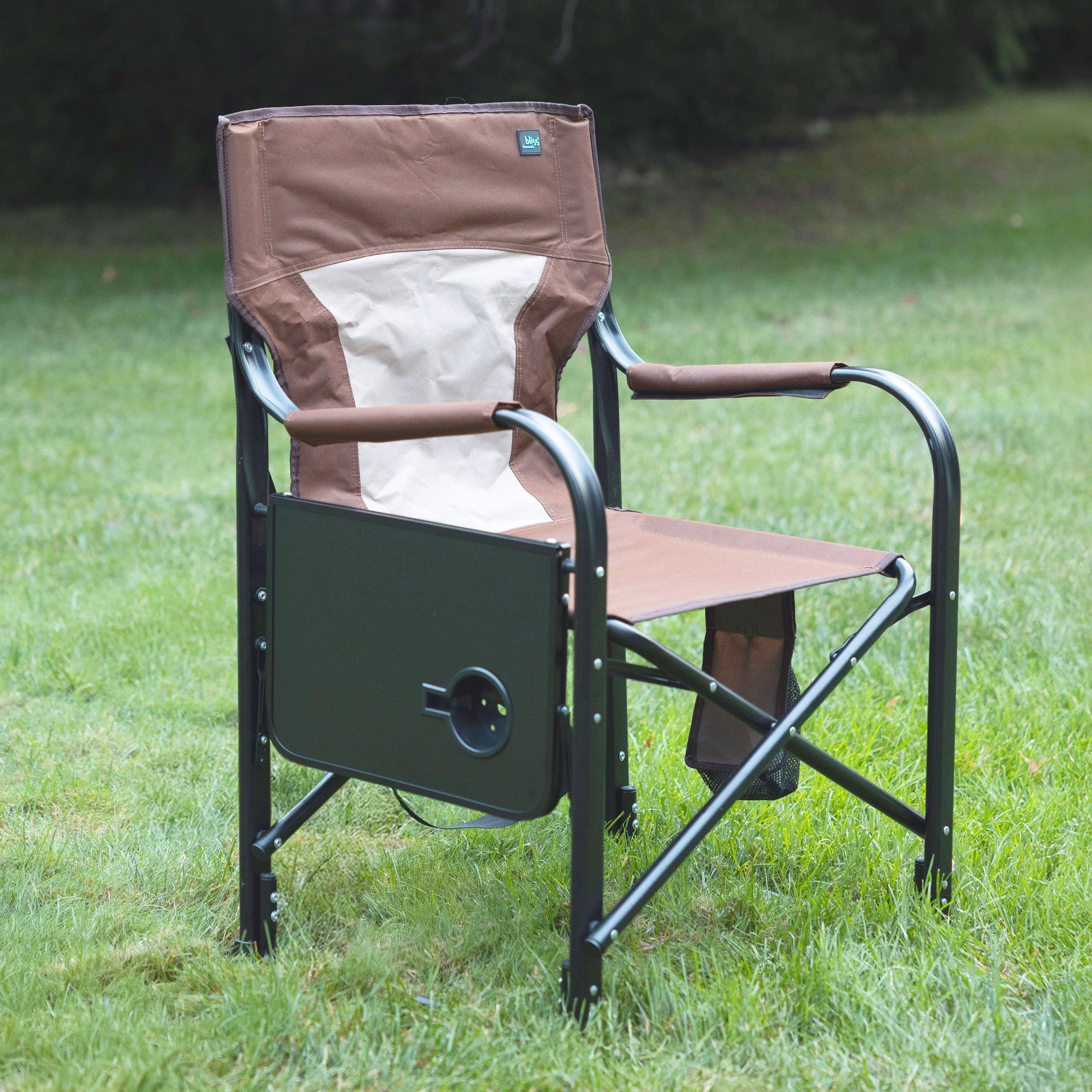 Bliss Hammocks 24-Volt Heated Directors Seat | 21-in Wide | 3 Temp Settings | 2.0-Ah Battery + Charger (Brown) - Image 8