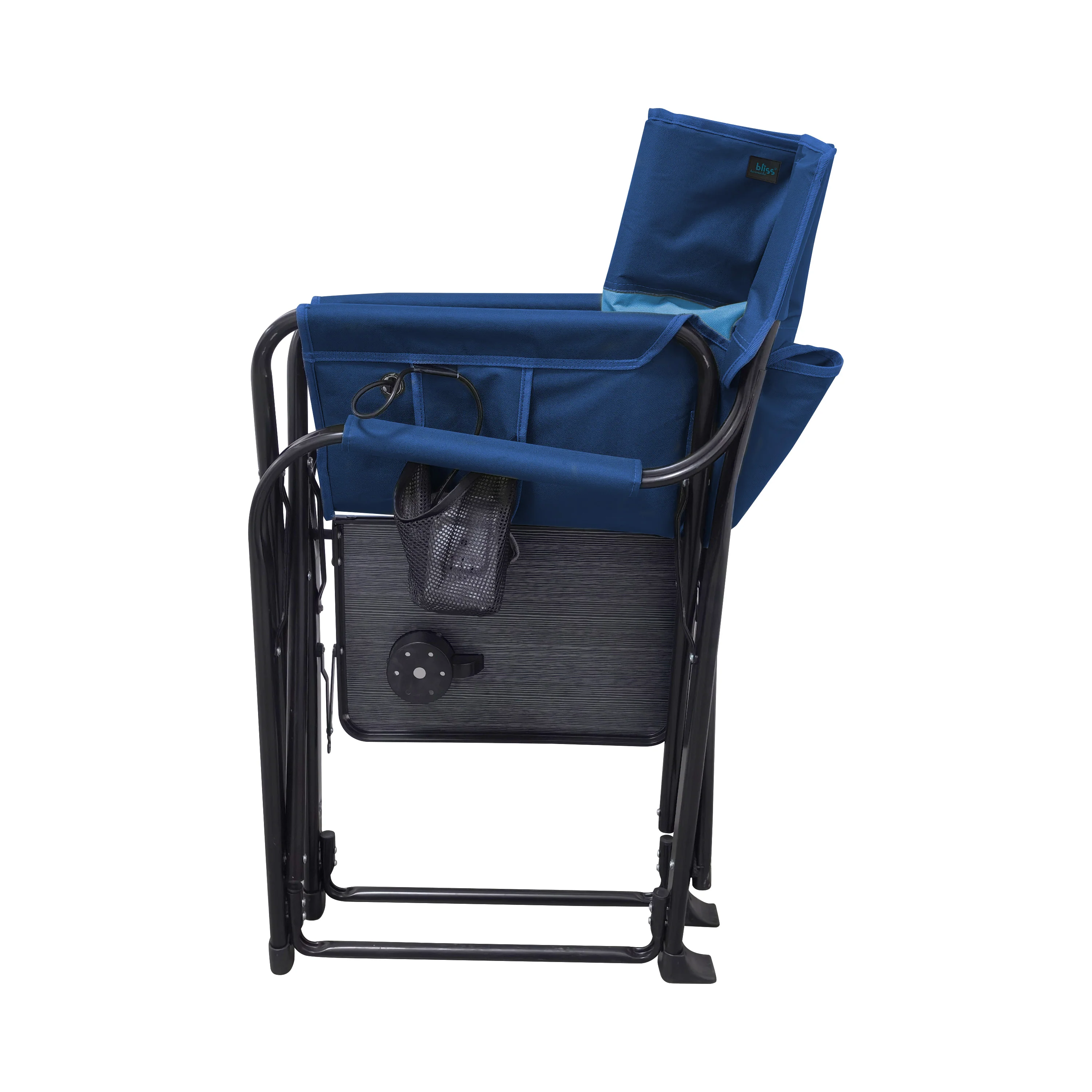 Bliss Hammocks 24V Heated Directors Seat | 21-in Wide | 3 Temp Settings | 2.0-Ah Battery + Charger (Blue) - Image 10