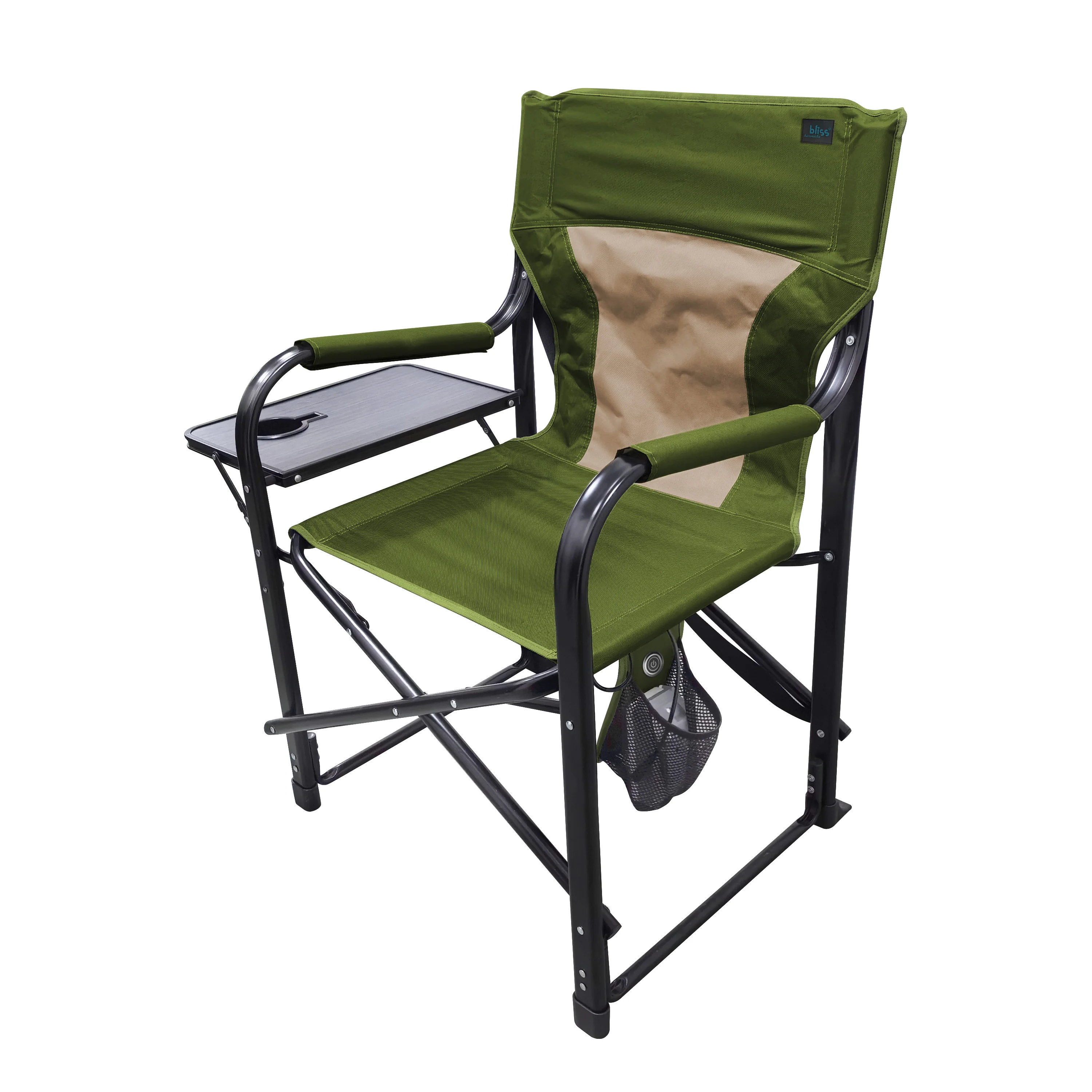 Bliss Hammocks 24-Volt Heated Directors Seat | 21-in Wide | 3 Temp Settings | 2.0-Ah Battery + Charger (Green) - Image 9