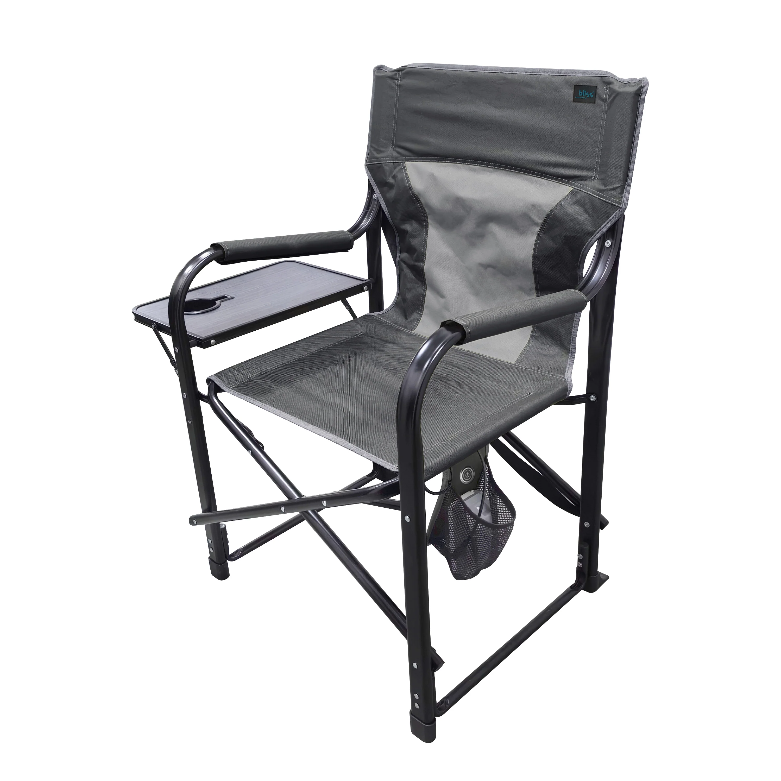 Bliss Hammocks 24-Volt Heated Directors Seat | 21-in Wide | 3 Temp Settings | 2.0-Ah Battery + Charger (Gray) - Image 9