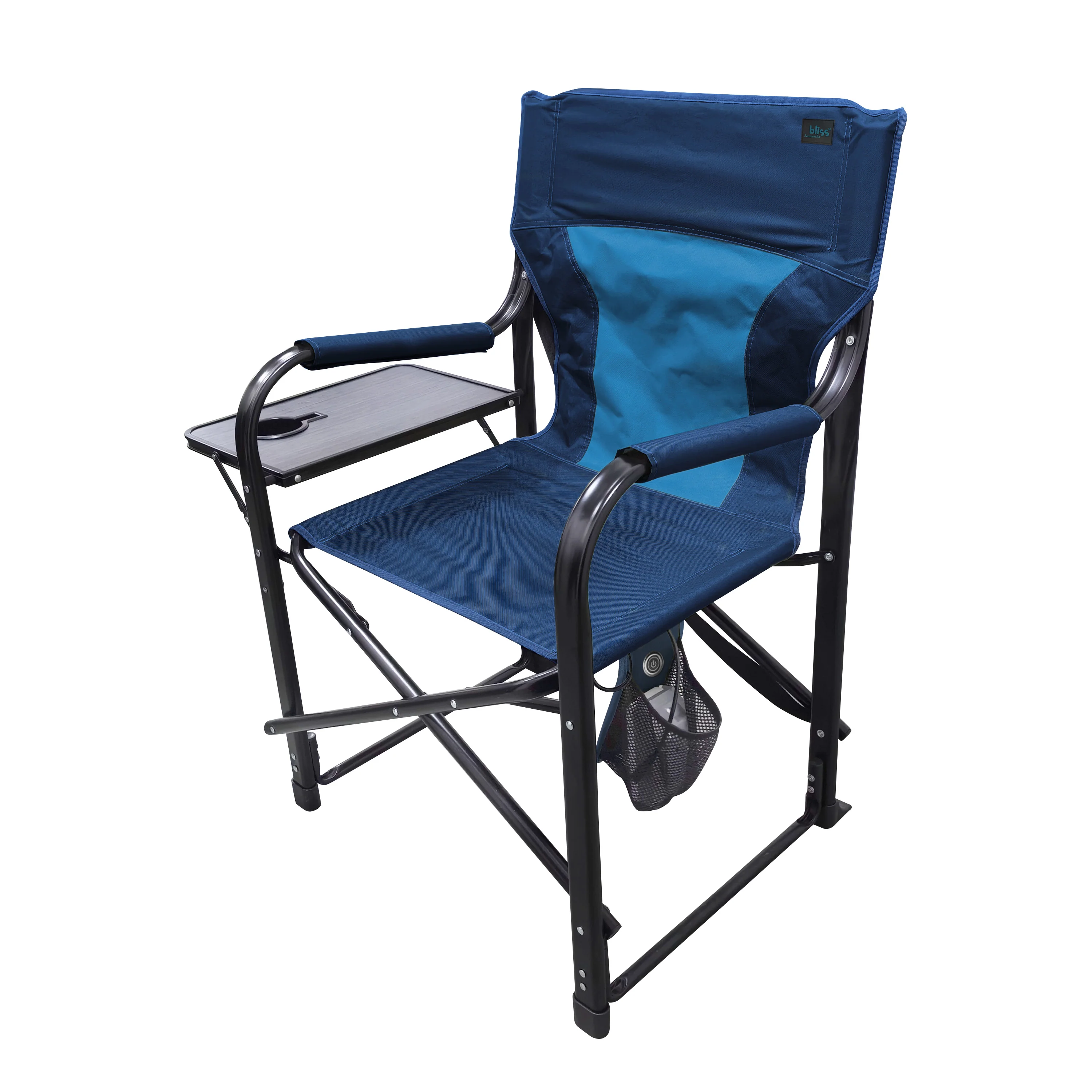 Bliss Hammocks 24V Heated Directors Seat | 21-in Wide | 3 Temp Settings | 2.0-Ah Battery + Charger (Blue) - Image 8