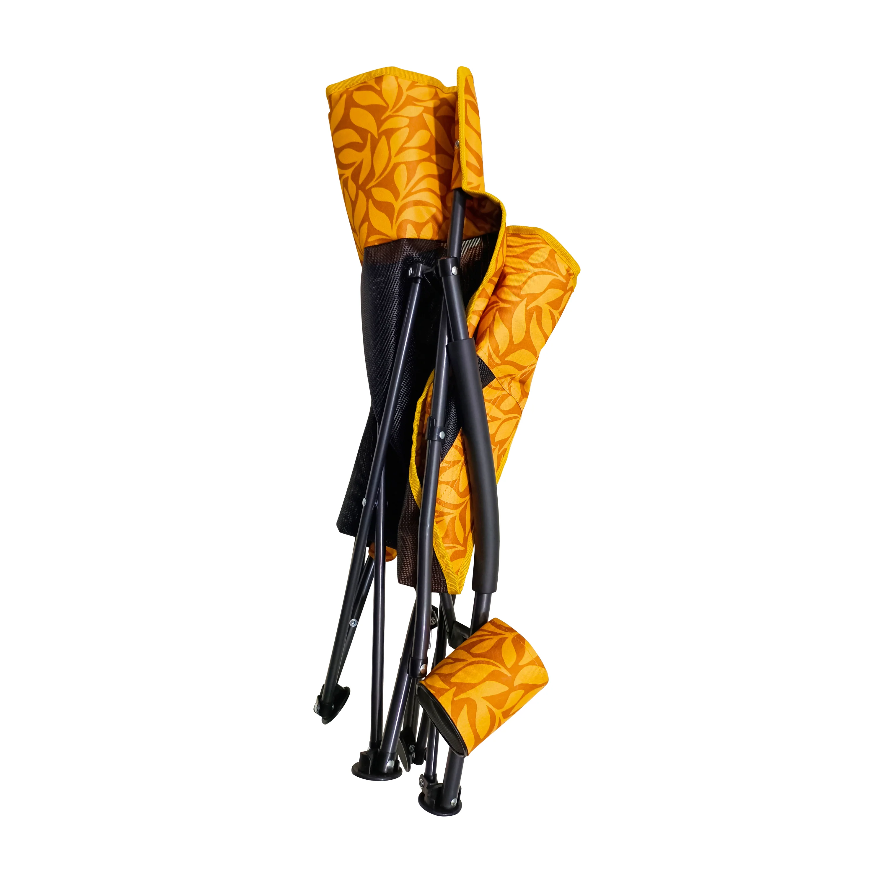 Bliss Hammocks BBC-353-AL Collapsible Beach Chair W/ Cup Holder | Storage Bag Included | 275 Lb. Capacity (Amber Leaf) - Image 10