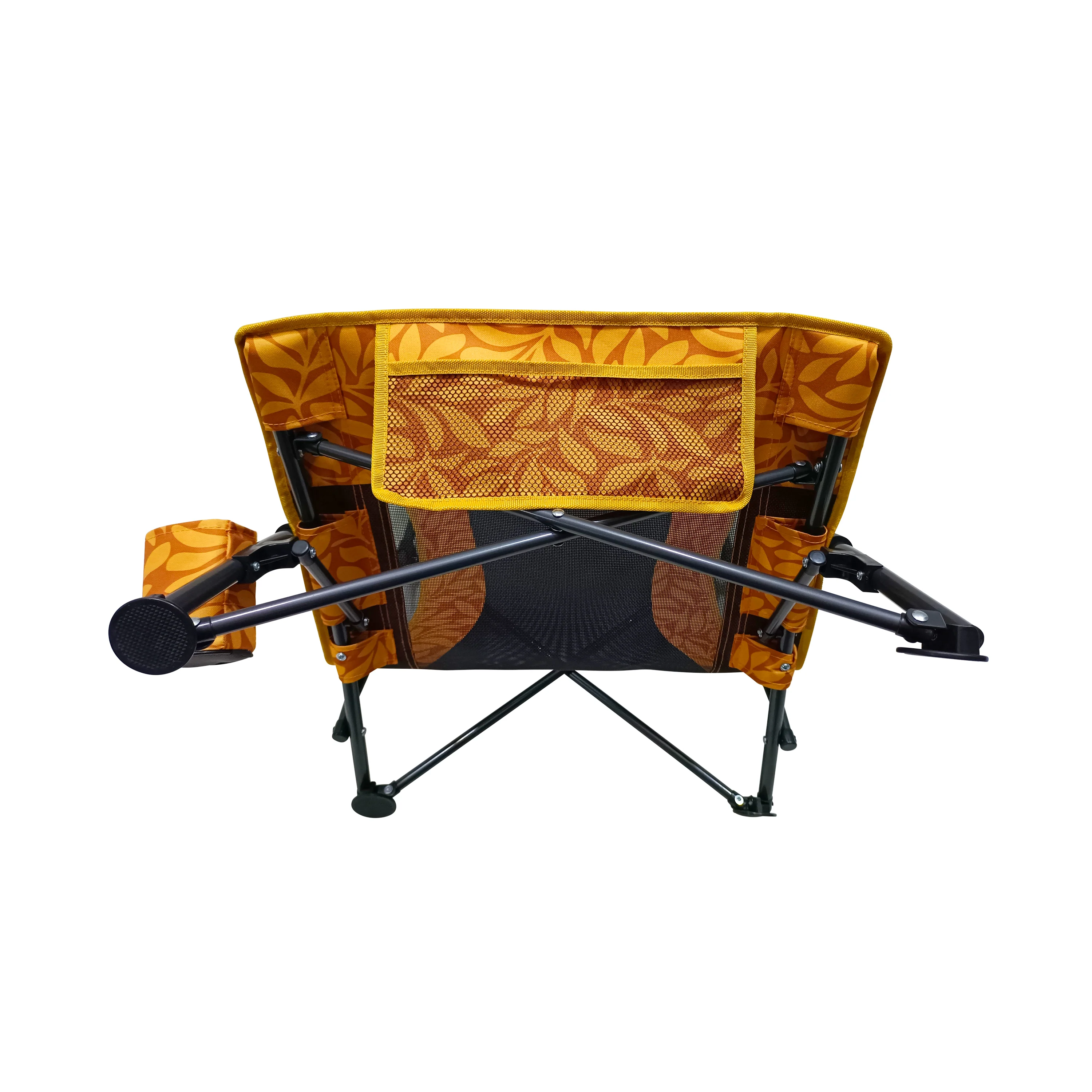 Bliss Hammocks BBC-353-AL Collapsible Beach Chair W/ Cup Holder | Storage Bag Included | 275 Lb. Capacity (Amber Leaf) - Image 9