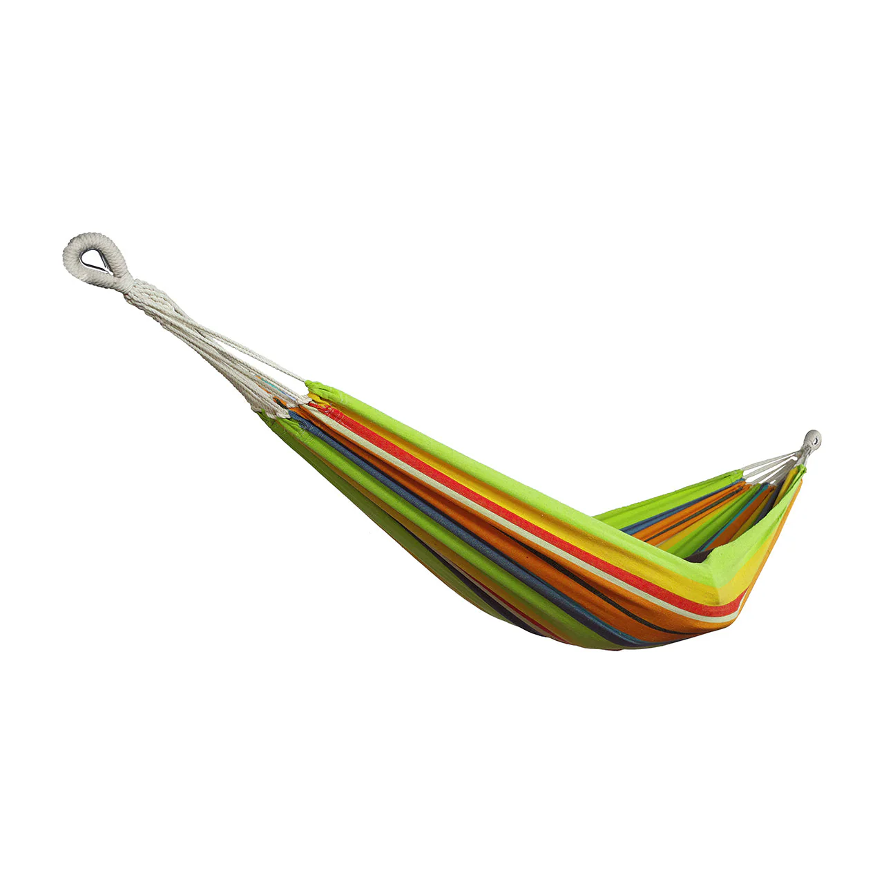 Bliss Hammocks BH-400-GC Hammock in a Bag W/ Rope loops & Hanging Hardware | 40-in. Wide | 220 Lb. Capacity (Guacamole Stripe) - Image 2