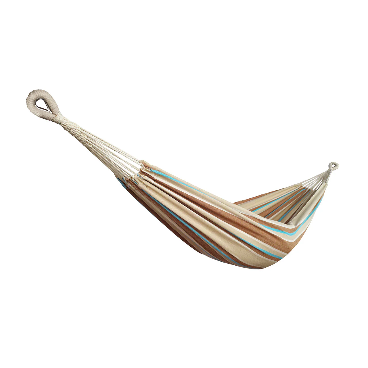 Bliss Hammocks BH-400-HA Hammock in a Bag W/ Rope loops & Hanging Hardware | 40-in. Wide | 220 Lb. Capacity (Hampton Stripe) - Image 2