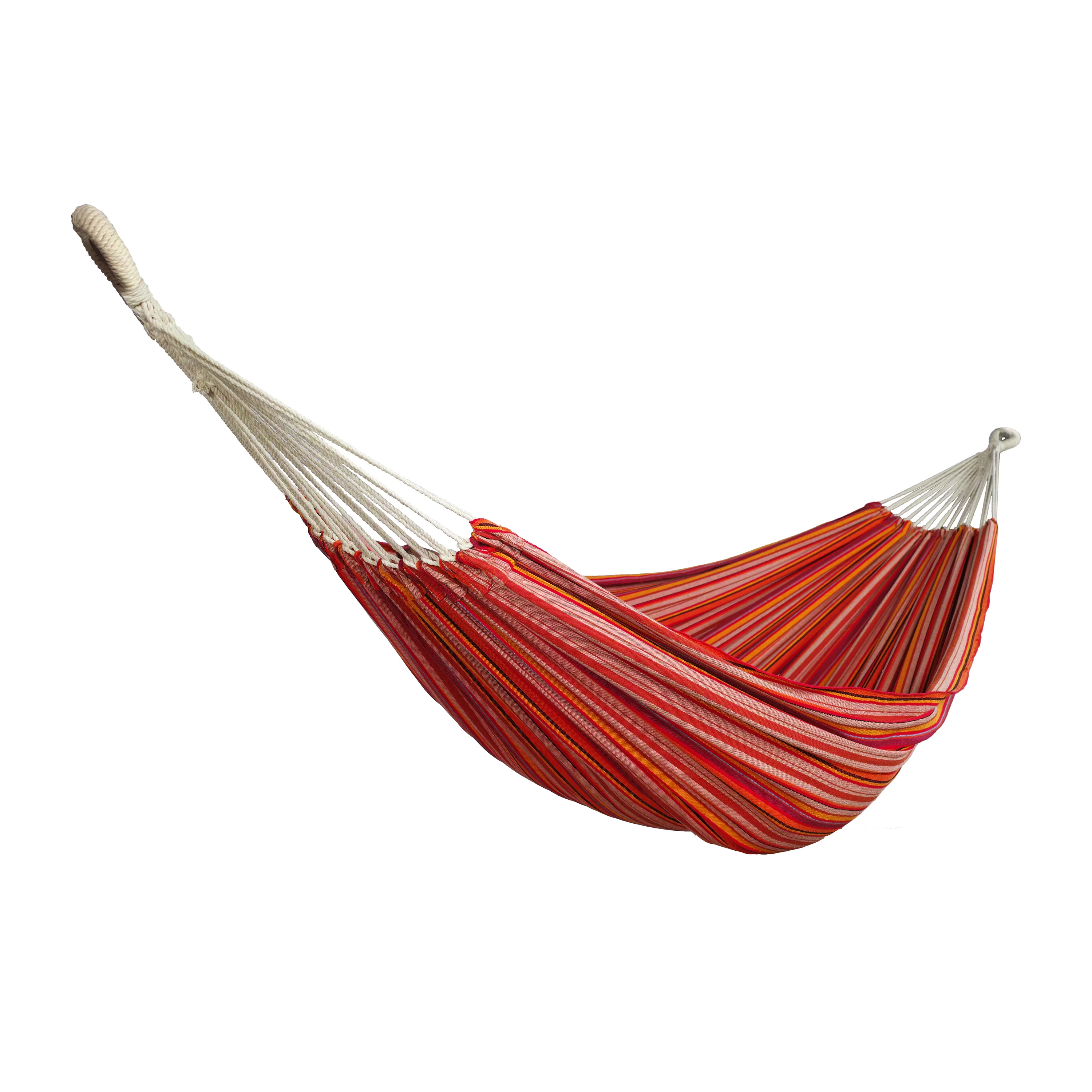 Bliss Hammocks BH-401-TA Double Hammock in a Bag W/ Rope loops & Hanging Hardware | 60-in. Wide | 265 Lb. Capacity (Toasted Almond)