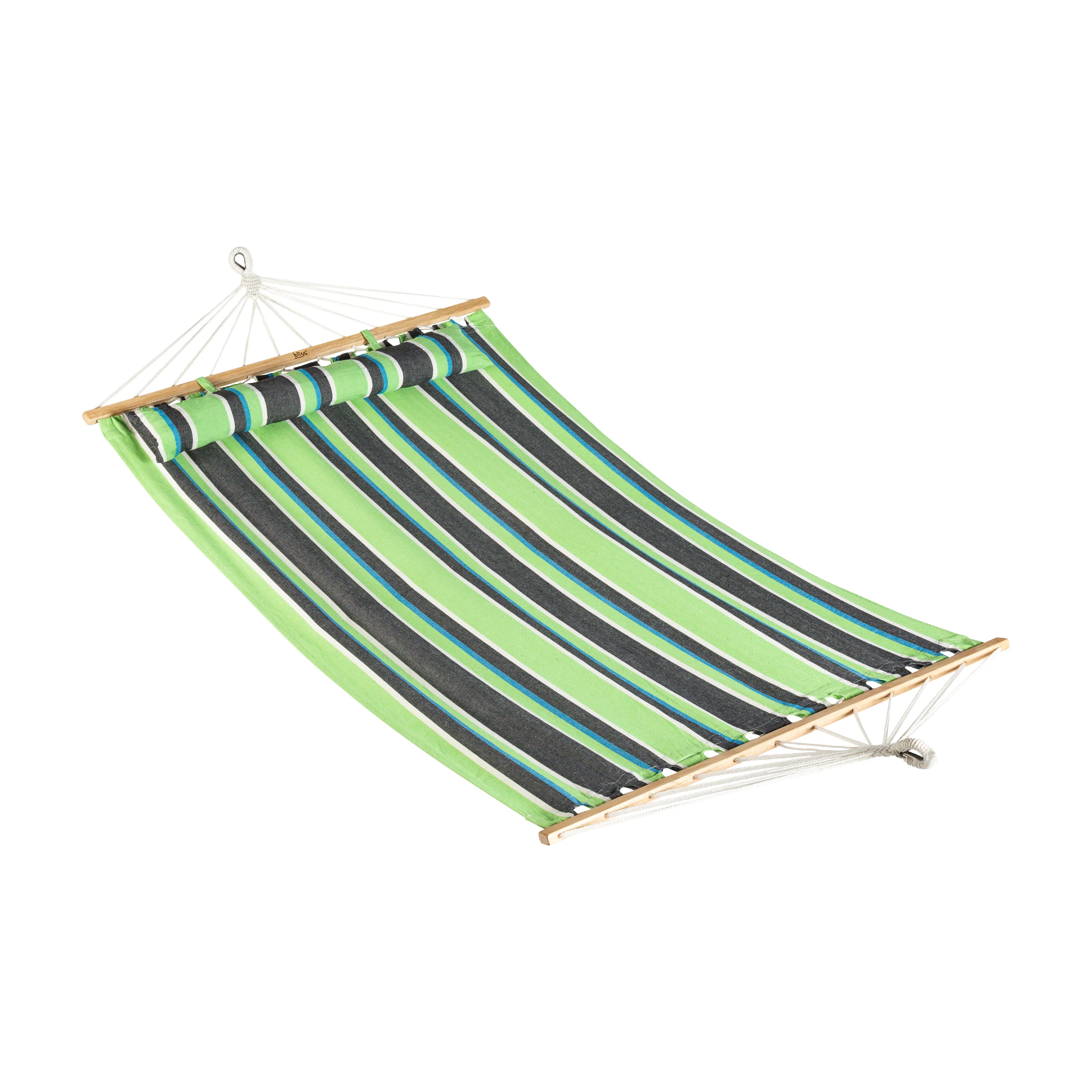 Bliss Hammocks BH-404E Caribbean Hammock W/ Pillow & Hanging Hardware | 48-in. Wide | 265 Lb. Capacity (Country Club)