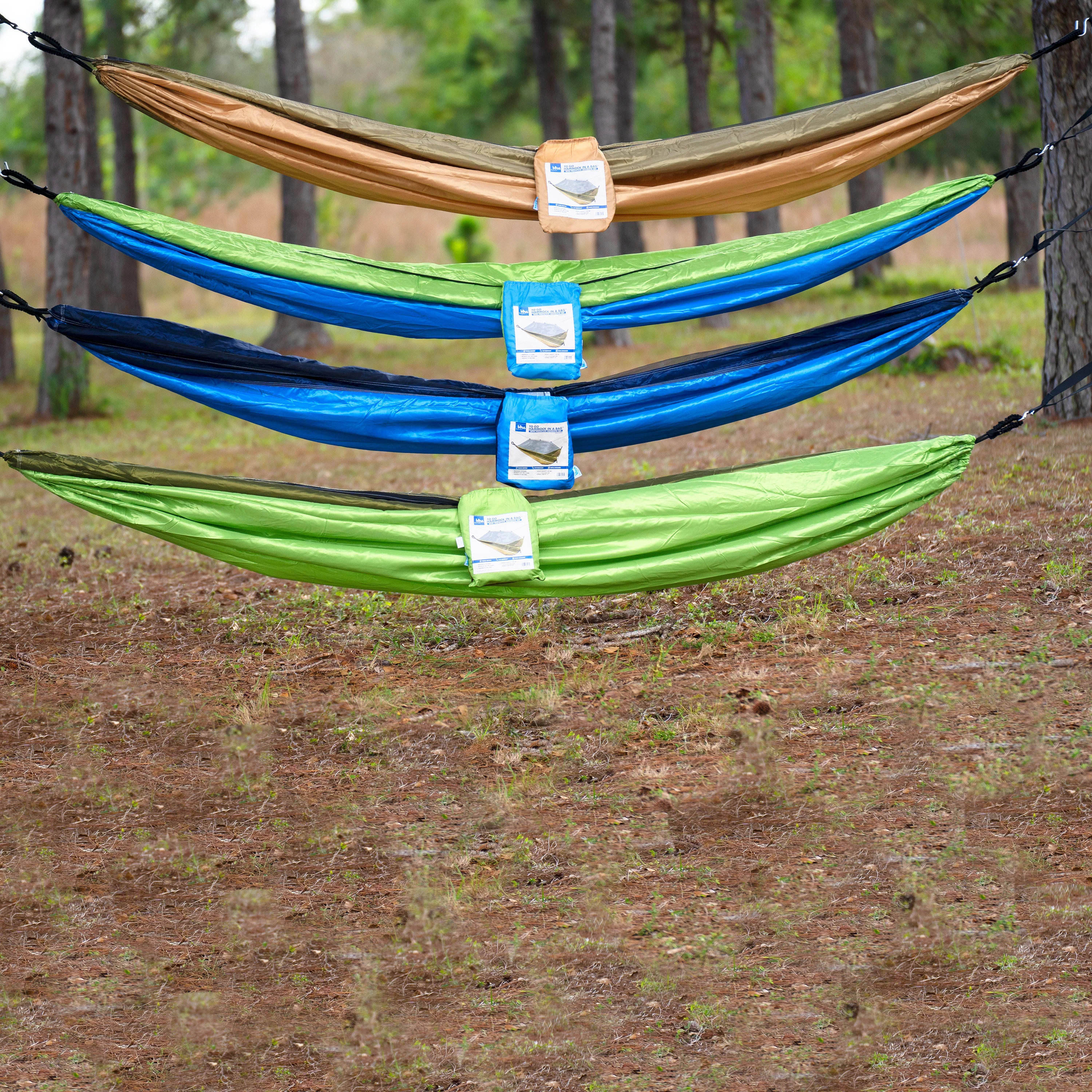 Bliss Hammocks BH-406XLS-FG Hammock in a Bag w/ Adjustable Tree Straps | 54-in. Wide | Weather & UV Resistant | 350 Lb. Capacity (Forest Green) - Image 8