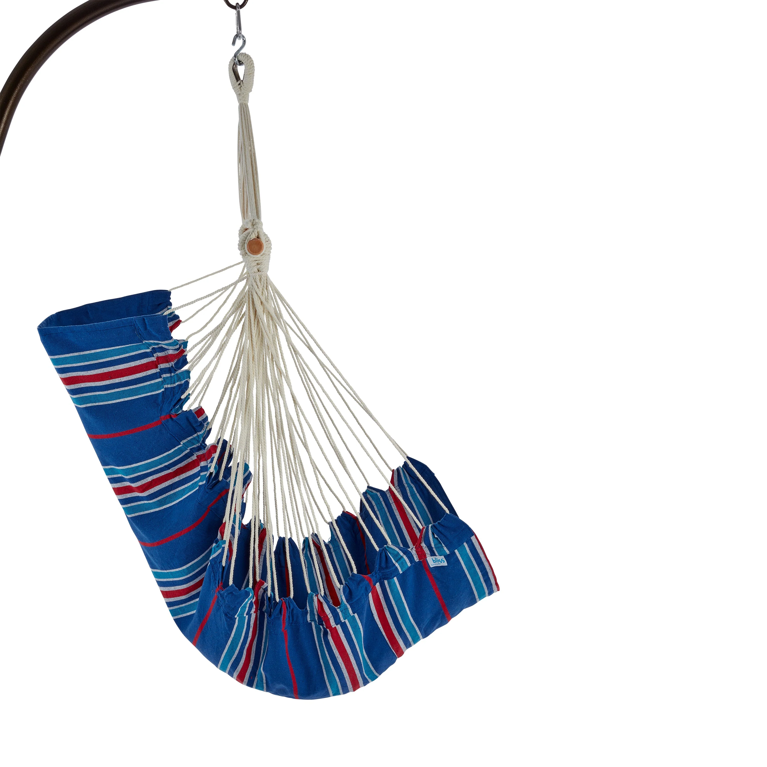 Bliss Hammocks WM-412F_2 Fabric Hammock Chair W/ Spreader Bar | 250 Lb. Weight Capacity - Image 11