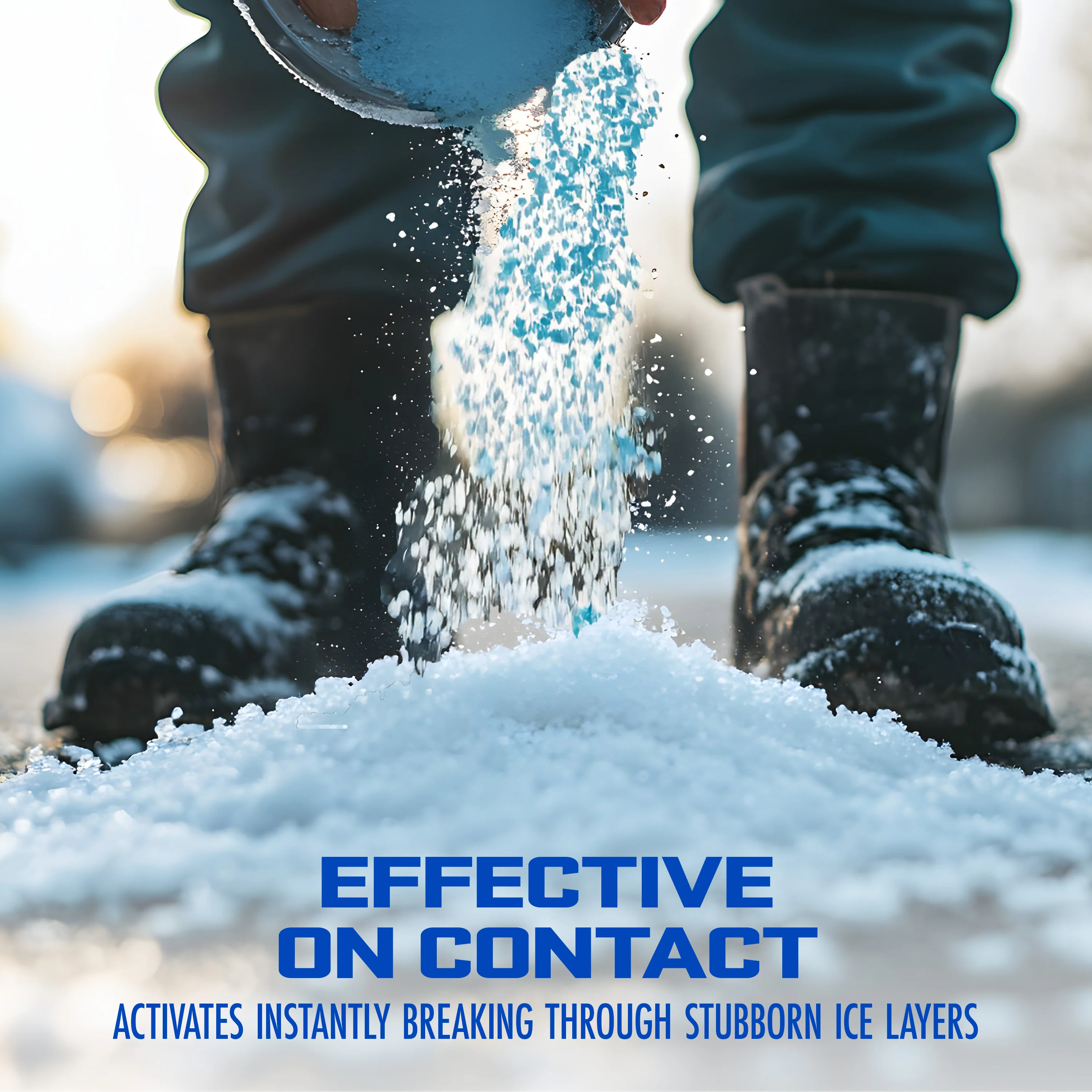 Blue Heat BH50 Calcium Blend Ice and Snow Melt + Deicer W/ Heat Generating Pellets | 50 Lb. Bag | Works to -25°F - Image 6