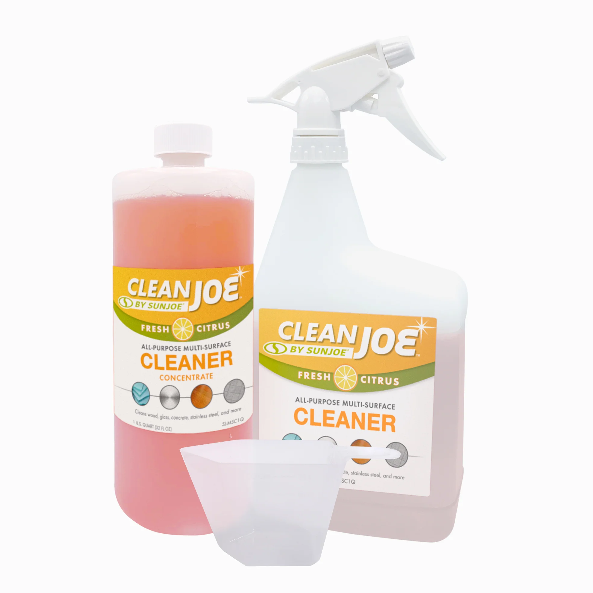 Clean Joe Multi-Surface Cleaner with Spray Bottle and Measuring Cup | 32-oz Concentrate