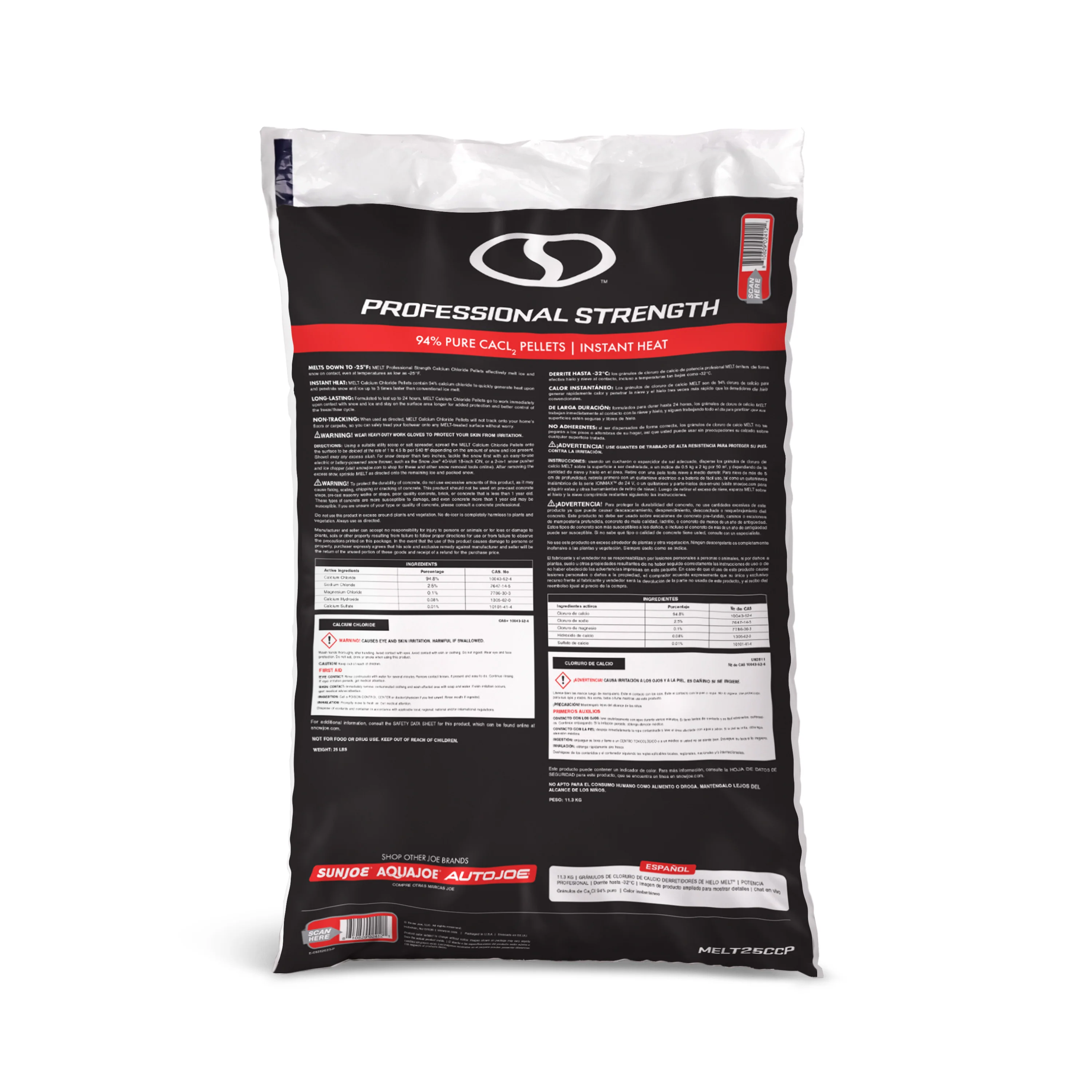 Snow Joe MELT25CCP Calcium Chloride Pellets Professional Strength Ice Melter| 25 Lbs. - Image 2