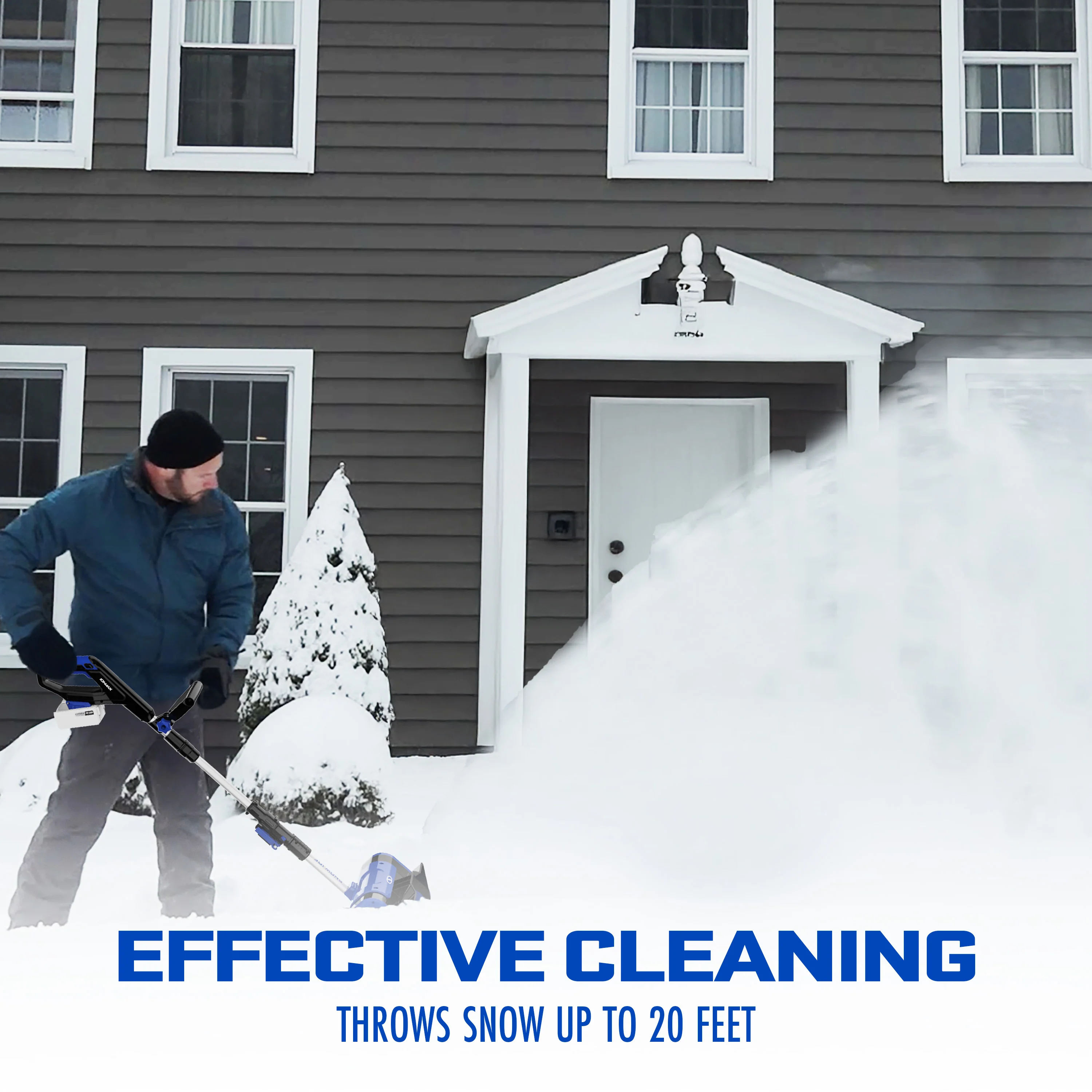 Snow Joe 24-Volt* IONMAX Cordless Snow Shovel Kit | 10-Inch | W/ 5.0-Ah Battery + Charger - Image 4