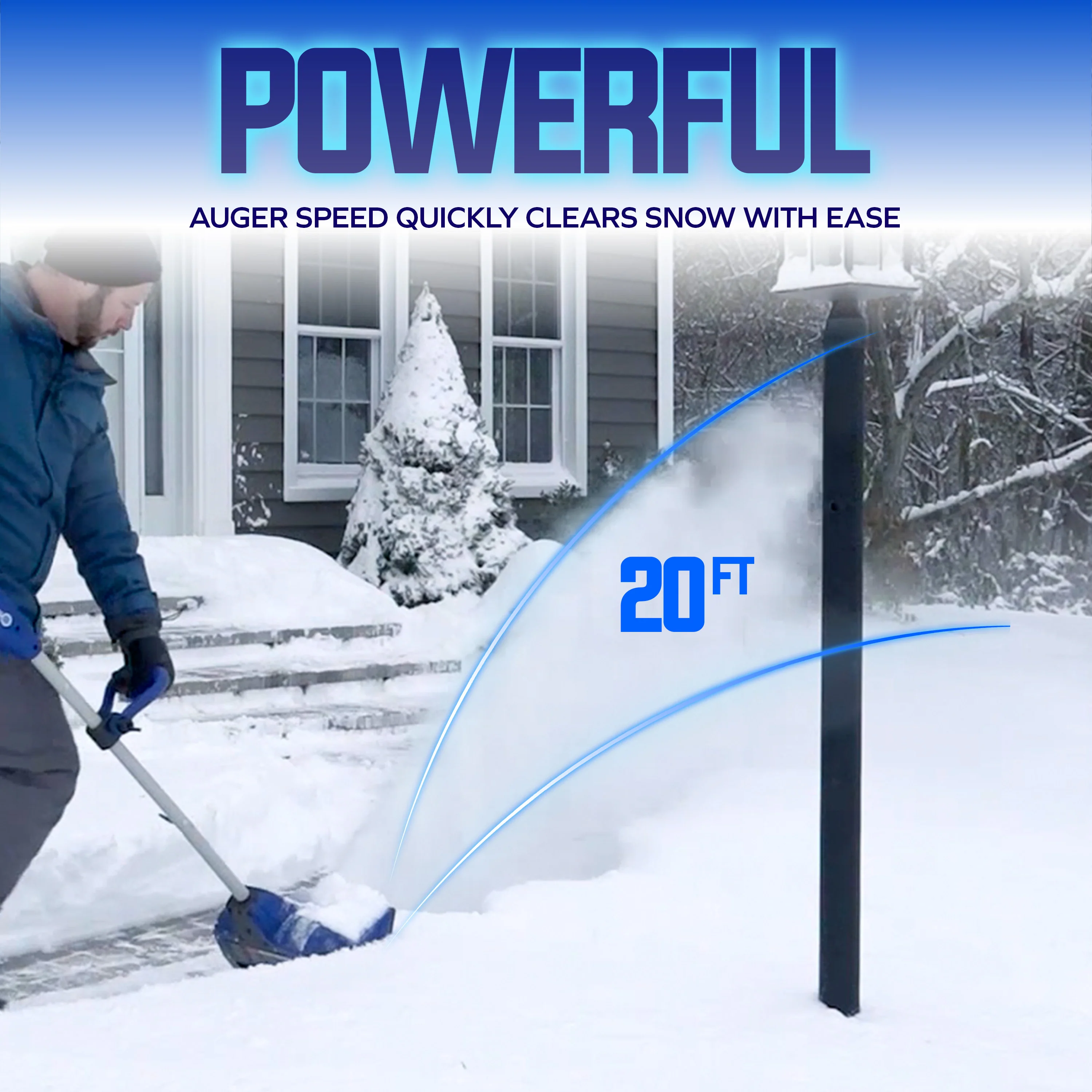 Snow Joe 24-Volt* IONMAX Cordless Snow Shovel Kit | 11-inch | W/ 5.0-Ah Battery + Charger - Image 4