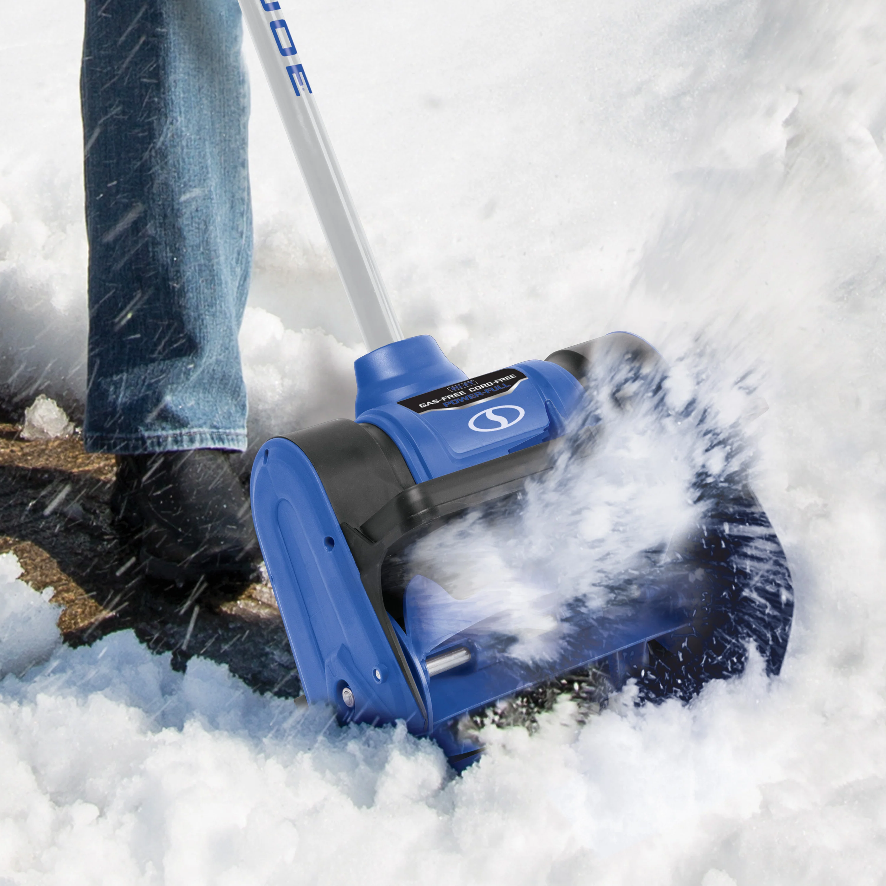 Snow Joe 24V-SS12-BDL 24-Volt* IONMAX Cordless Snow Shovel Bundle | W/ 4.0-Ah Battery, Charger, Cover, and Ice Scraper Glove - Image 4