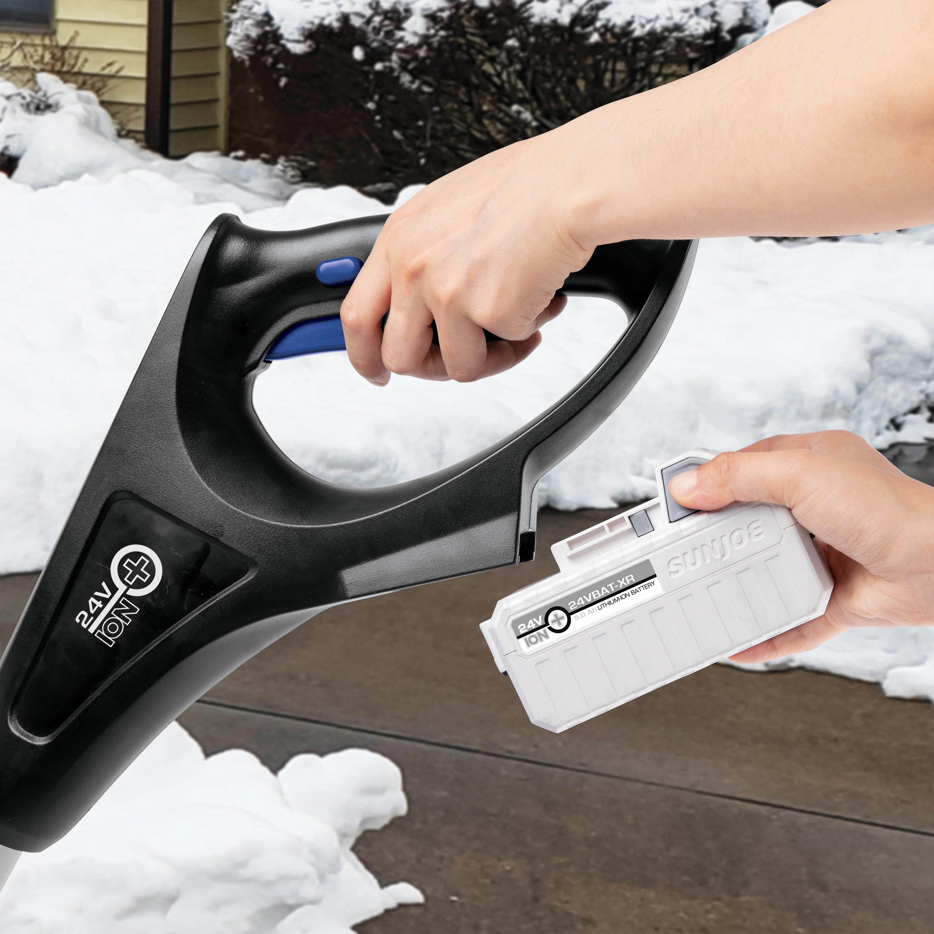 Snow Joe 24V-SS12-XR 24-Volt* IONMAX Cordless Snow Shovel Kit | 12-inch (Blue) - Image 6