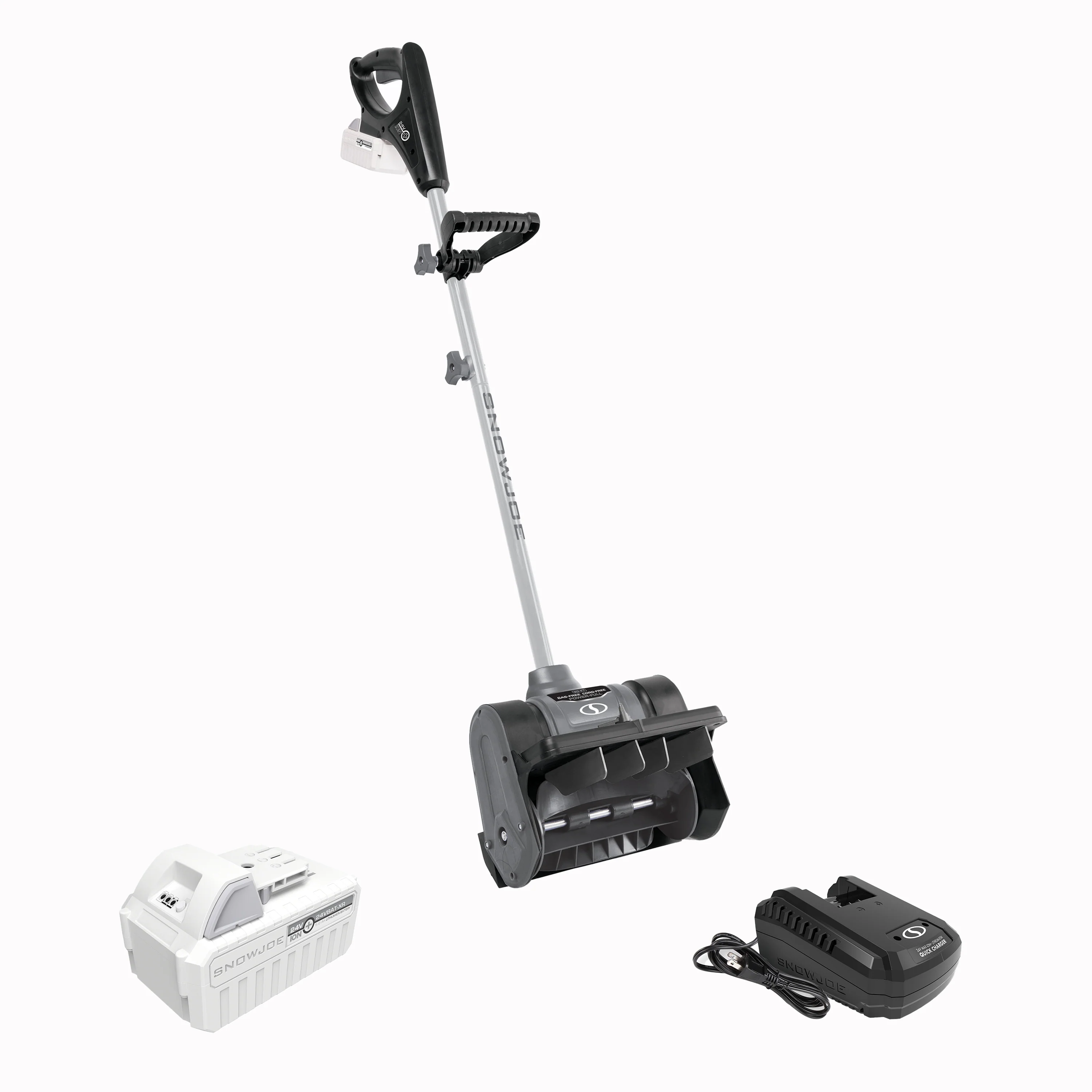 Snow Joe 24V-SS12-XR-GRY 24-Volt* IONMAX Cordless Snow Shovel Kit | 12-inch | W/ 5.0-Ah Battery + Charger (Gray) - Image 2