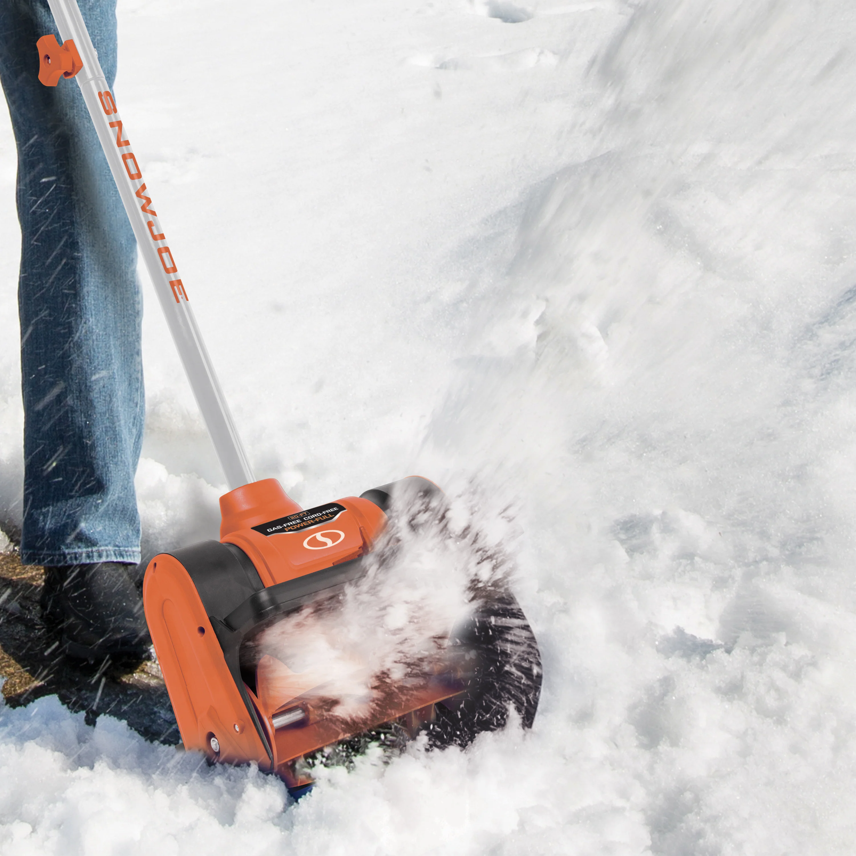 Snow Joe 24V-SS12-XR-ORG 24-Volt* IONMAX Cordless Snow Shovel Kit | 12-inch | W/ 5.0-Ah Battery + Charger (Orange) - Image 8