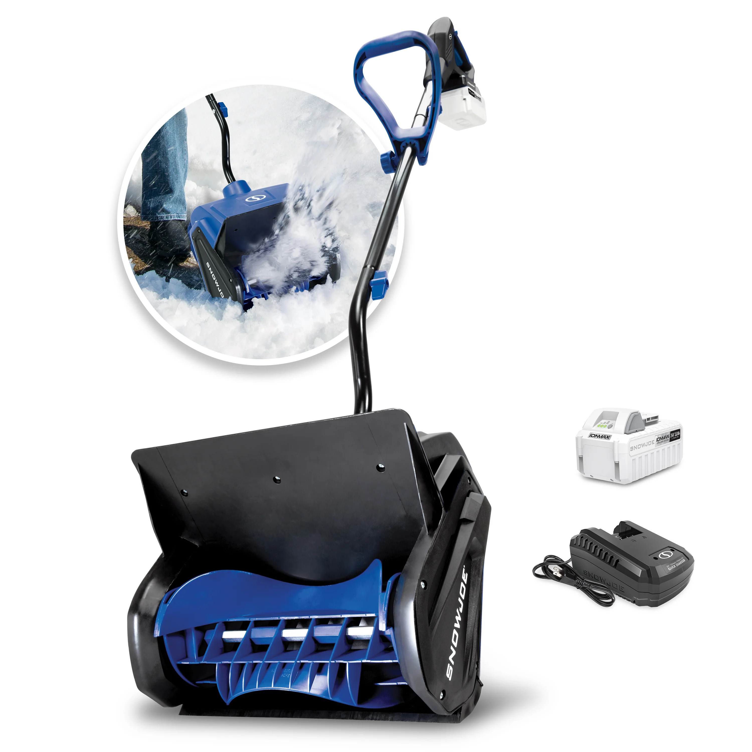 Snow Joe 24-Volt* IONMAX Cordless Snow Shovel Kit | 13-Inch | W/ 5.0-Ah Battery and Charger