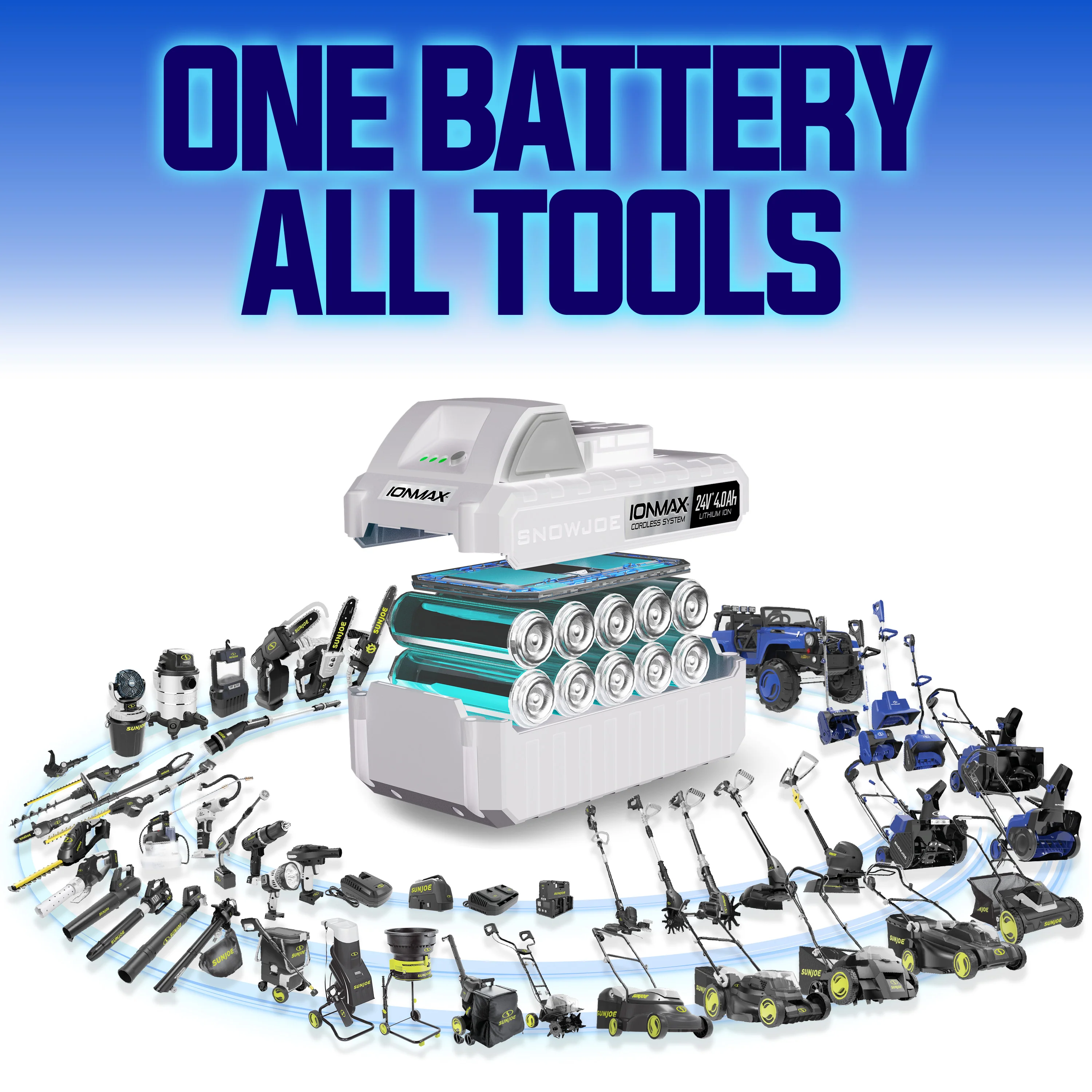 Snow Joe 24V-X2-SB18-GO 48-Volt* IONMAX Cordless Snow Blower Kit | 18-Inch | W/ 2 x 4.0-Ah Batteries + Charger - Image 10