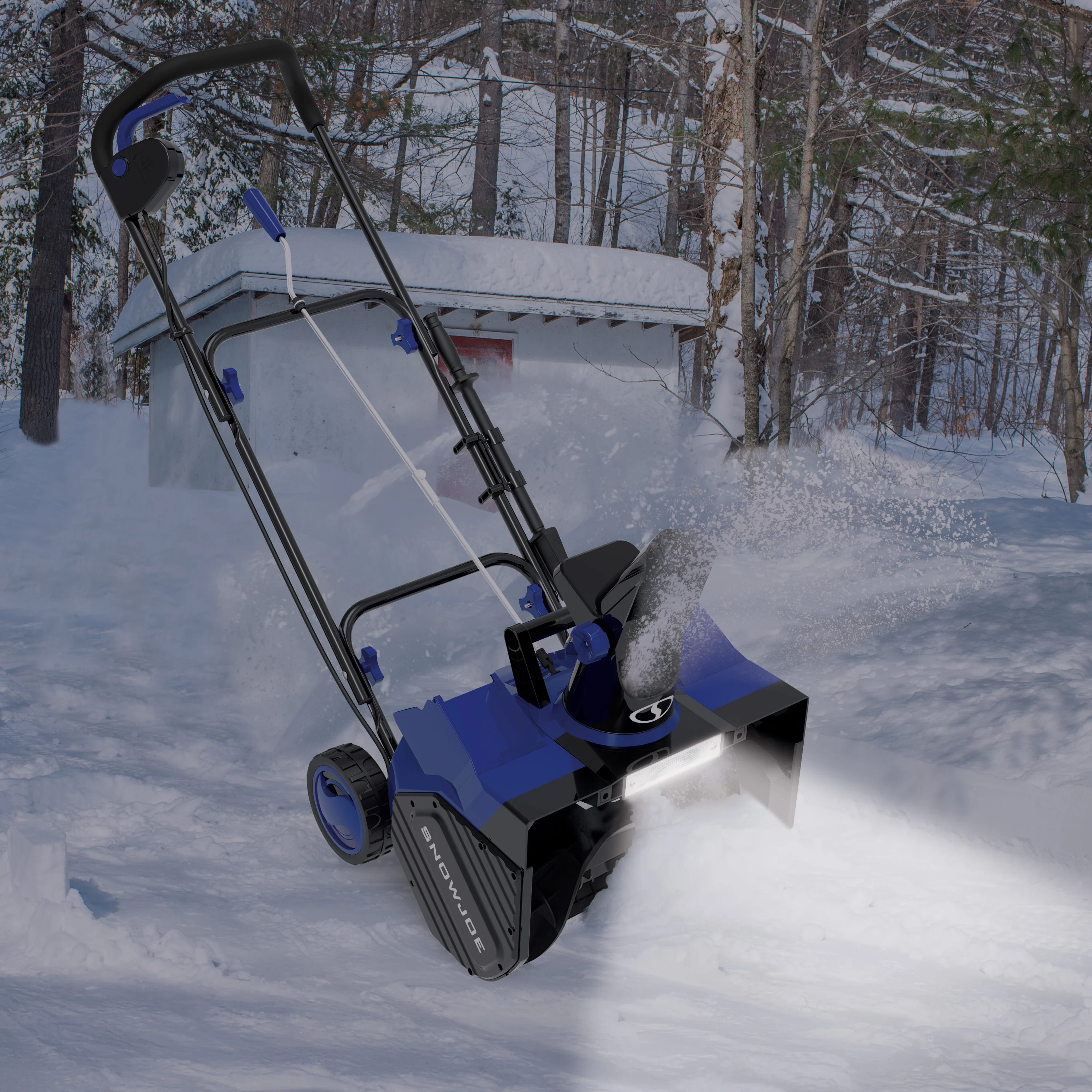 Snow Joe 48-Volt* IONMAX Snow Blower Bundle | W/ 2 x 4.0-Ah Batteries, Dual Port Charger, Cover, and 2 x Battery Holders - Image 11